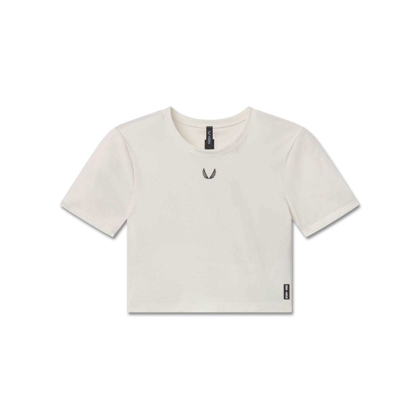 W019. LYCRA® Cropped Tee Ivory Cream | ASRV US
