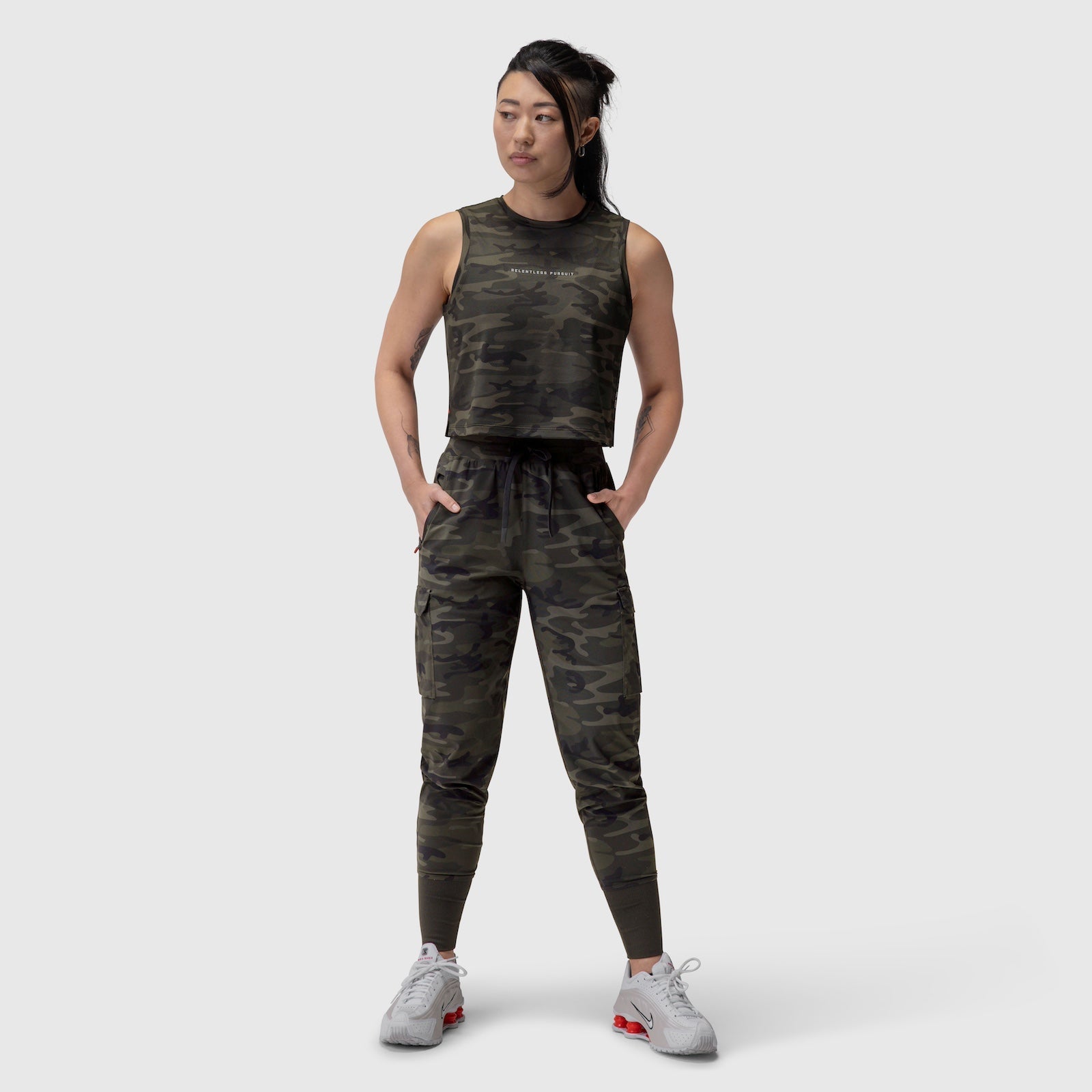 W020. AeroSilver® Tank Top Dark Camo "RP" | ASRV sale