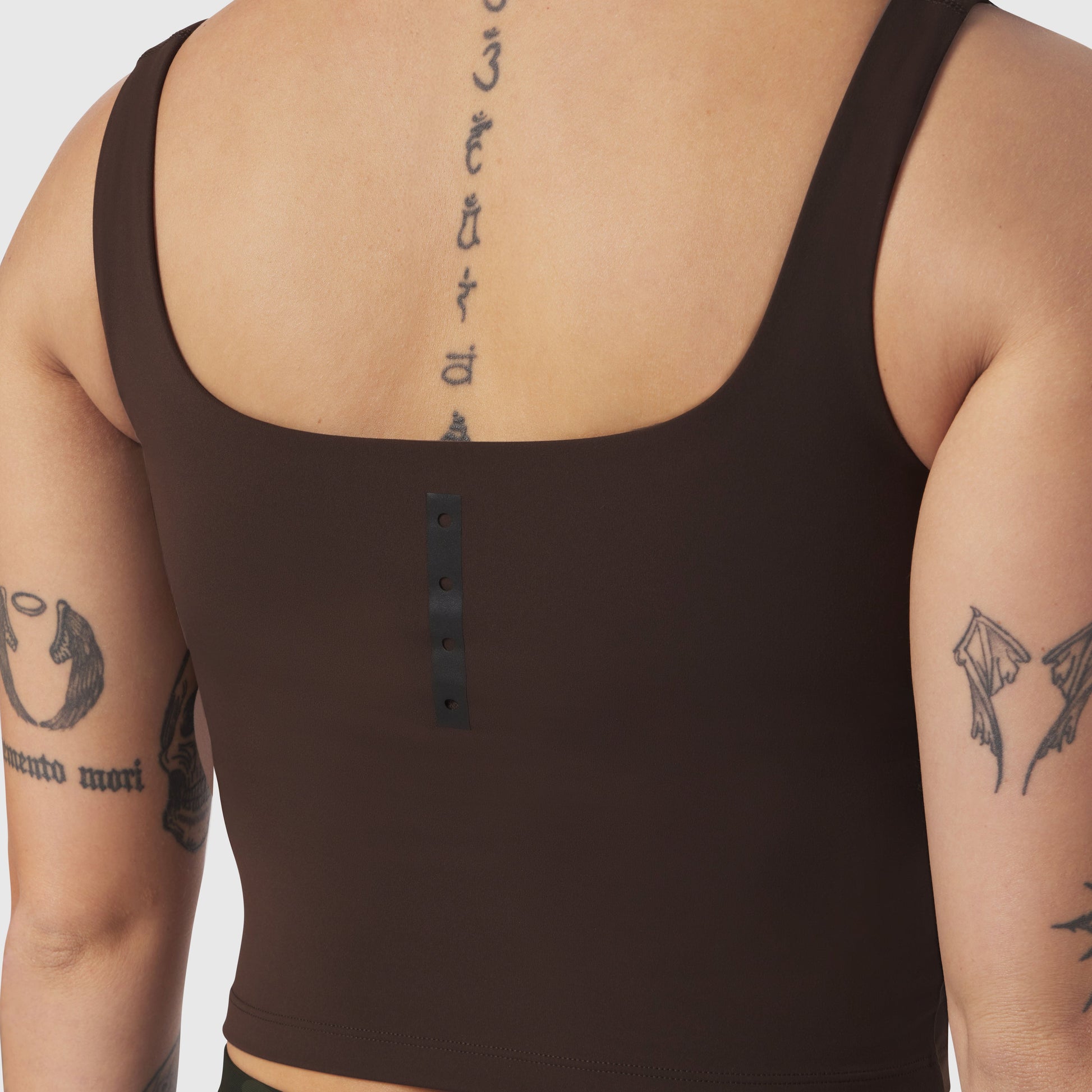 W022. LYCRA® 2-in-1 Tank Top Dark Earth | ASRV Discount