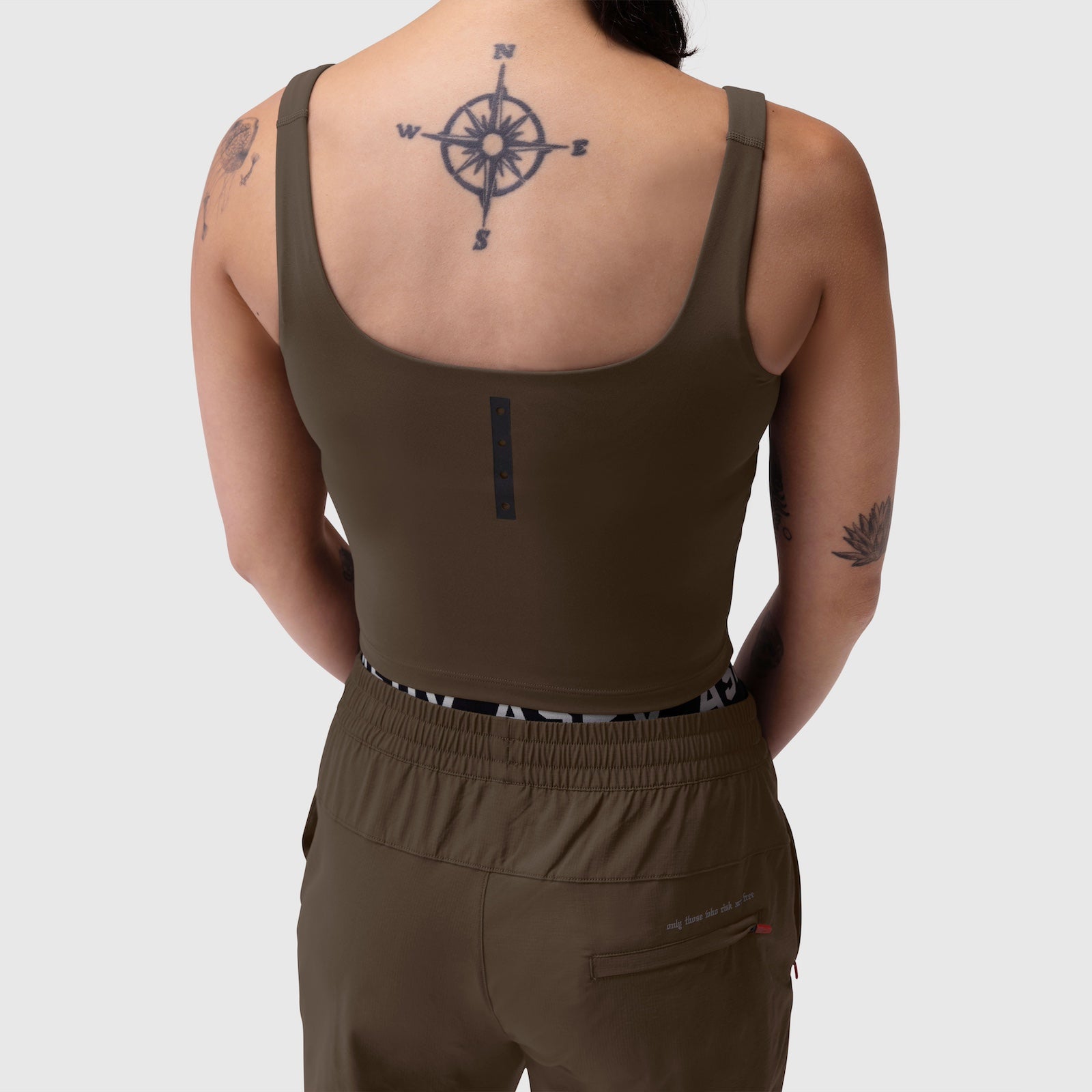 W022. LYCRA® 2-in-1 Tank Top Dark Earth | ASRV Discount