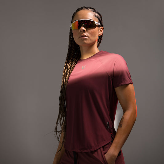 W017. Laser-Vent™ Established Tee Crimson | ASRV near me