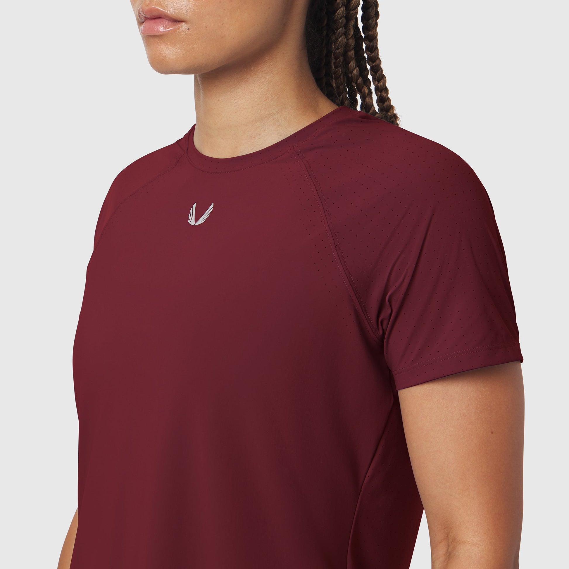 W017. Laser-Vent™ Established Tee Crimson | ASRV near me