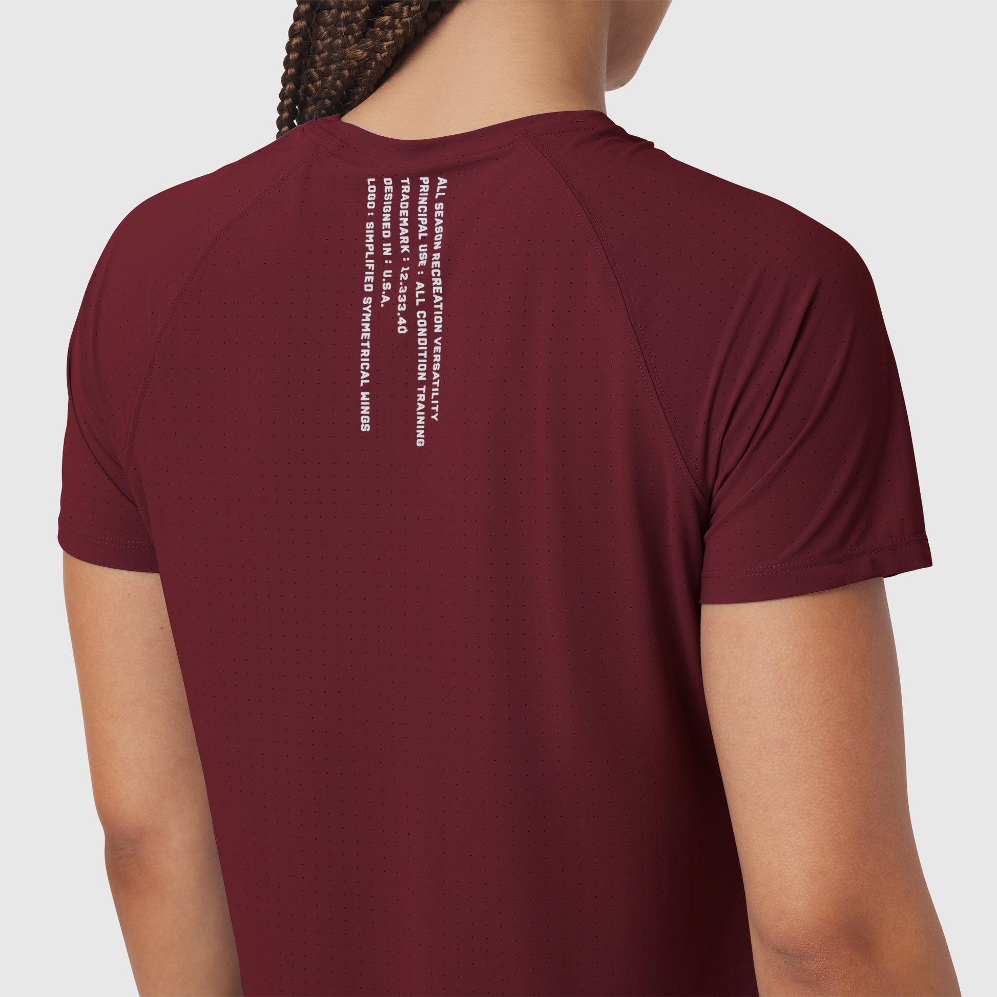 W017. Laser-Vent™ Established Tee Crimson | ASRV near me