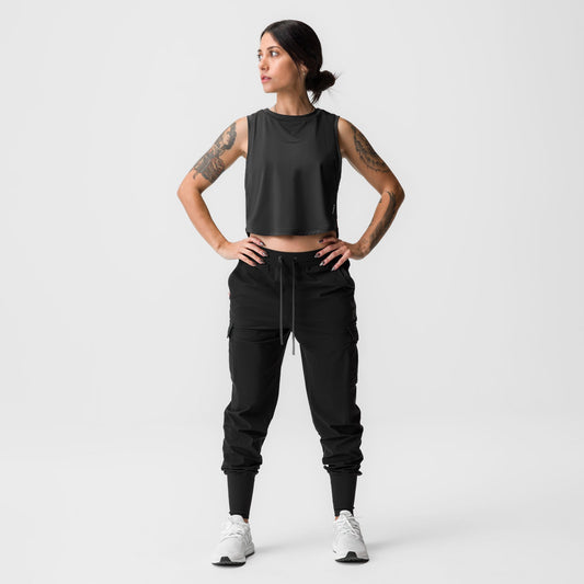 ASRV x Equinox AeroSilver® Cropped Training Tank Black | ASRV on sale