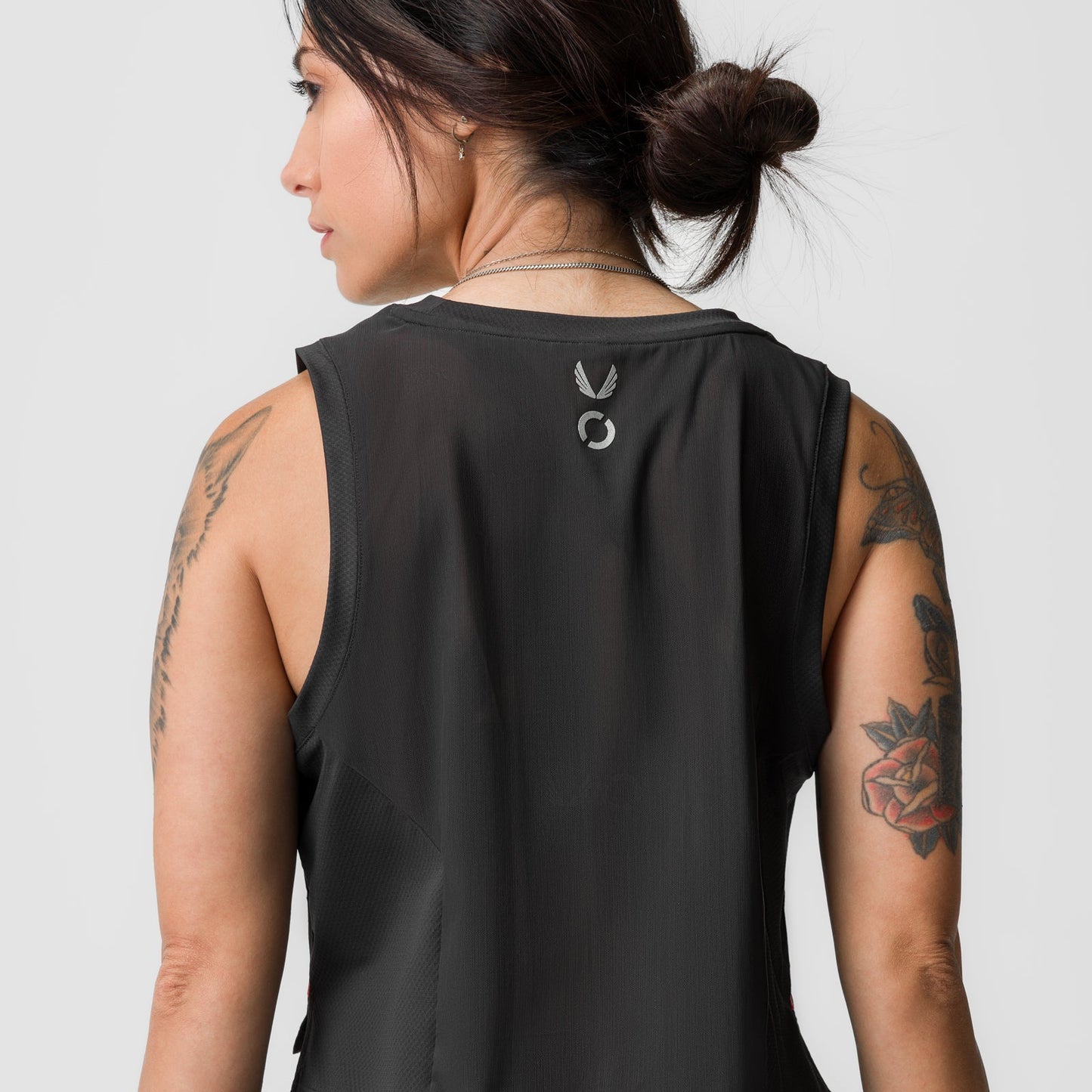 ASRV x Equinox AeroSilver® Cropped Training Tank Black | ASRV on sale