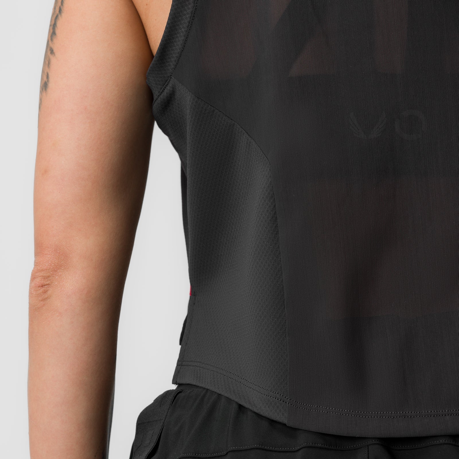 ASRV x Equinox AeroSilver® Cropped Training Tank Black | ASRV on sale