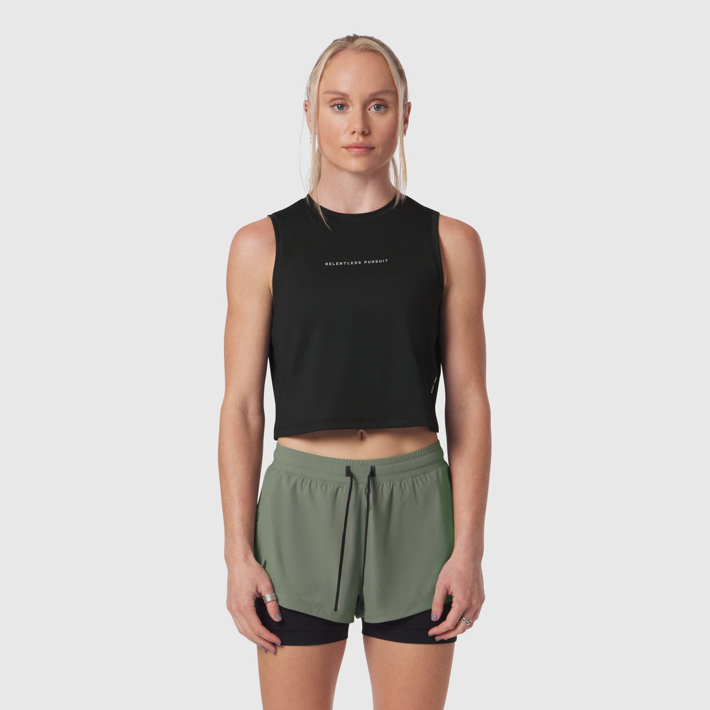 W020. AeroSilver® Tank Top Black "RP" | ASRV Discount