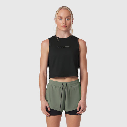 W020. AeroSilver® Tank Top Black "RP" | ASRV Discount