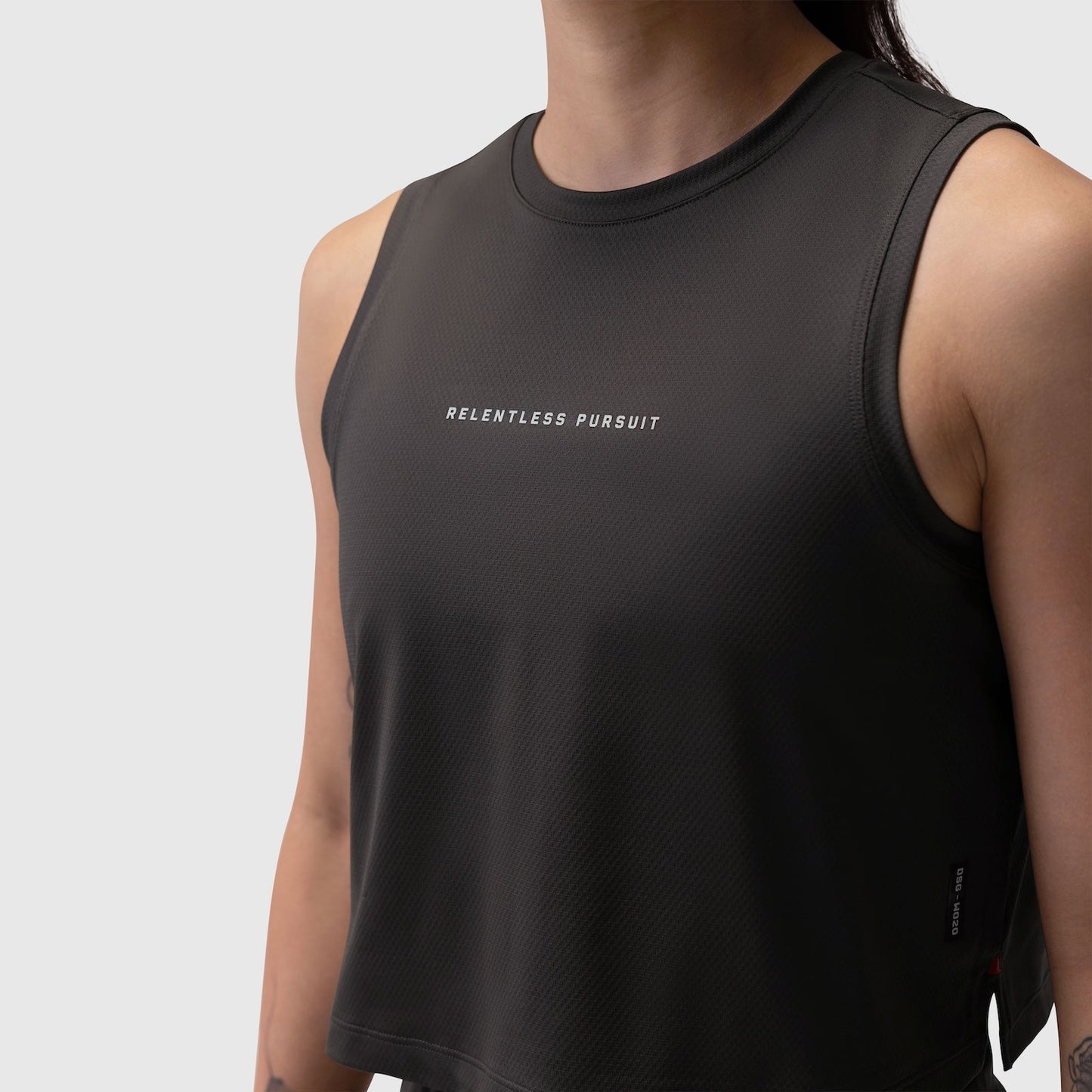 W020. AeroSilver® Tank Top Black "RP" | ASRV Discount