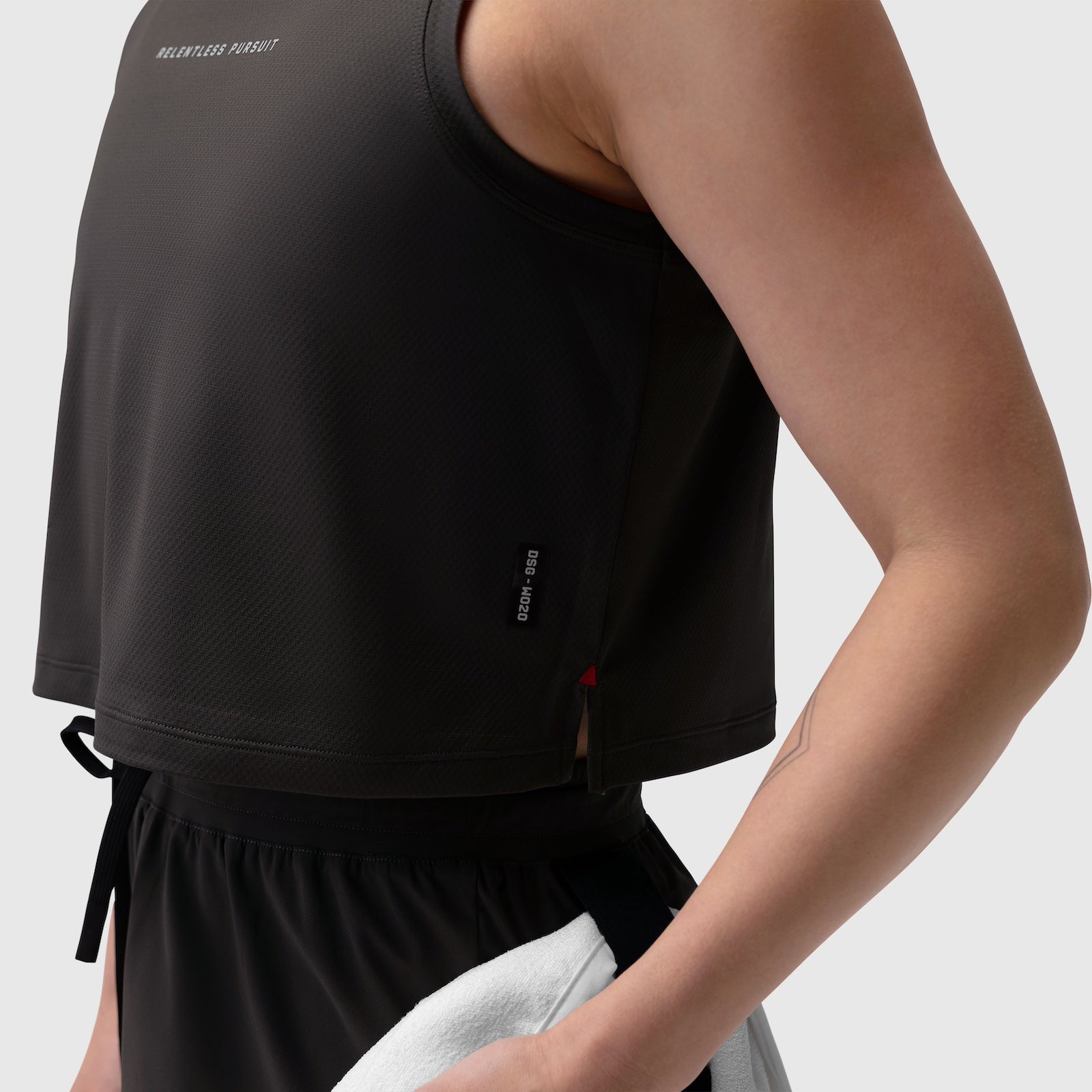 W020. AeroSilver® Tank Top Black "RP" | ASRV Discount
