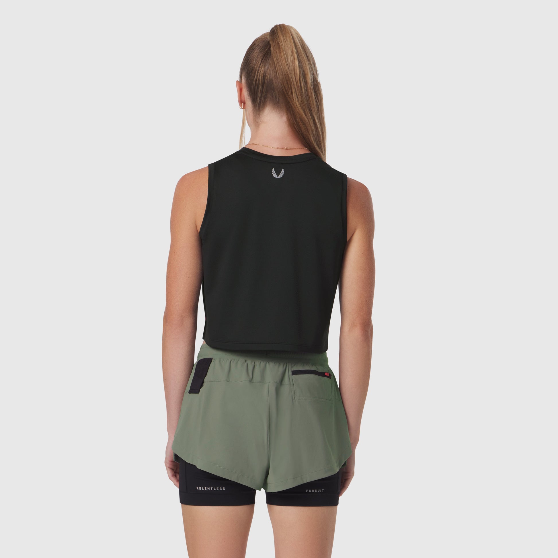 W020. AeroSilver® Tank Top Black "RP" | ASRV Discount