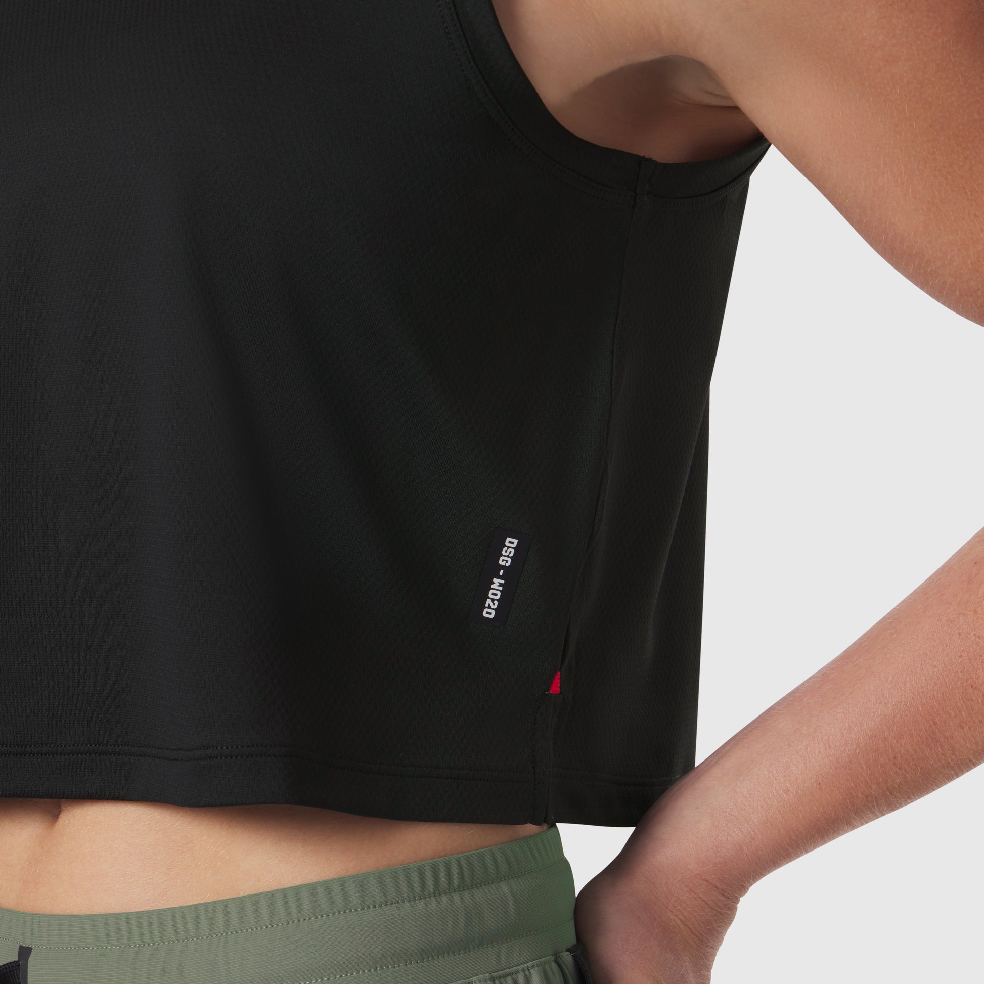 W020. AeroSilver® Tank Top Black "RP" | ASRV Discount