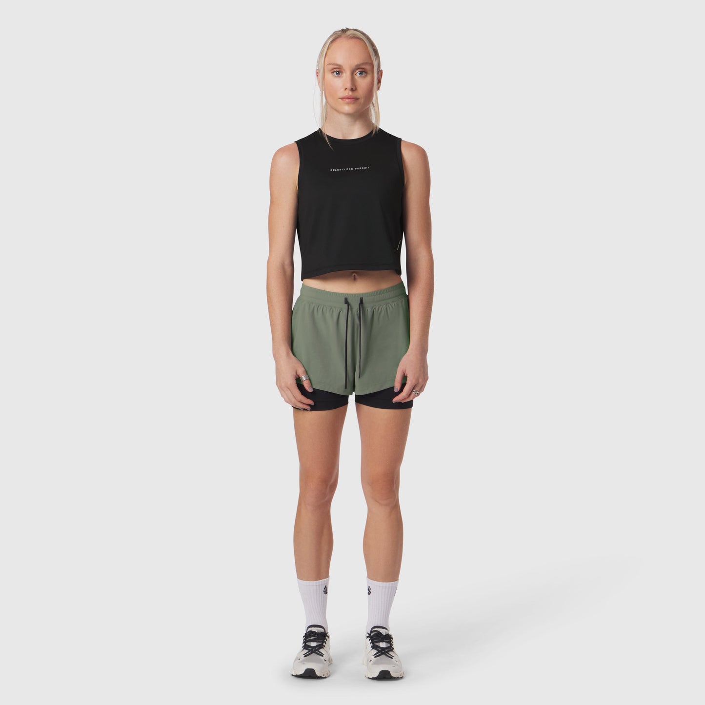 W020. AeroSilver® Tank Top Black "RP" | ASRV Discount