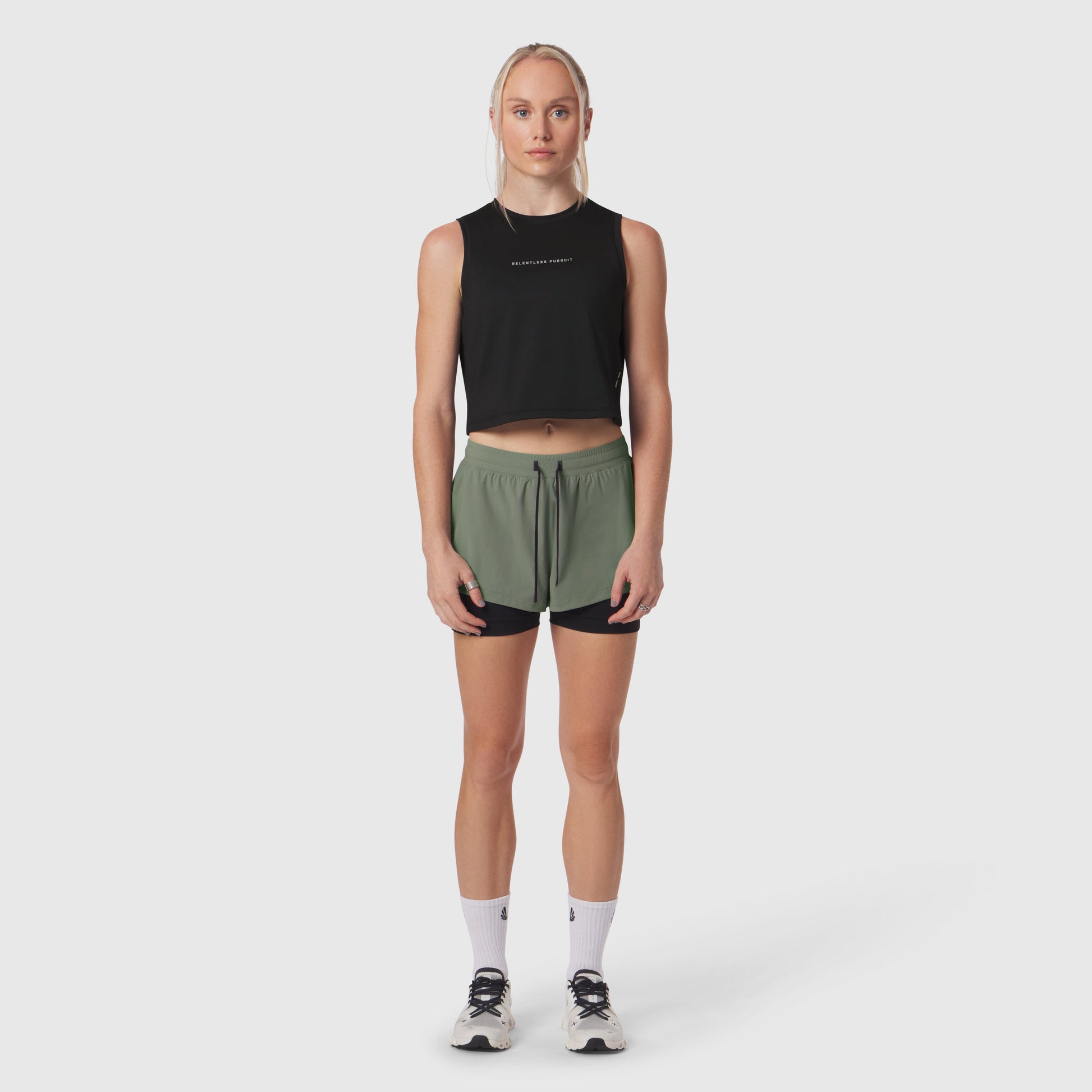 W020. AeroSilver® Tank Top Black "RP" | ASRV Discount