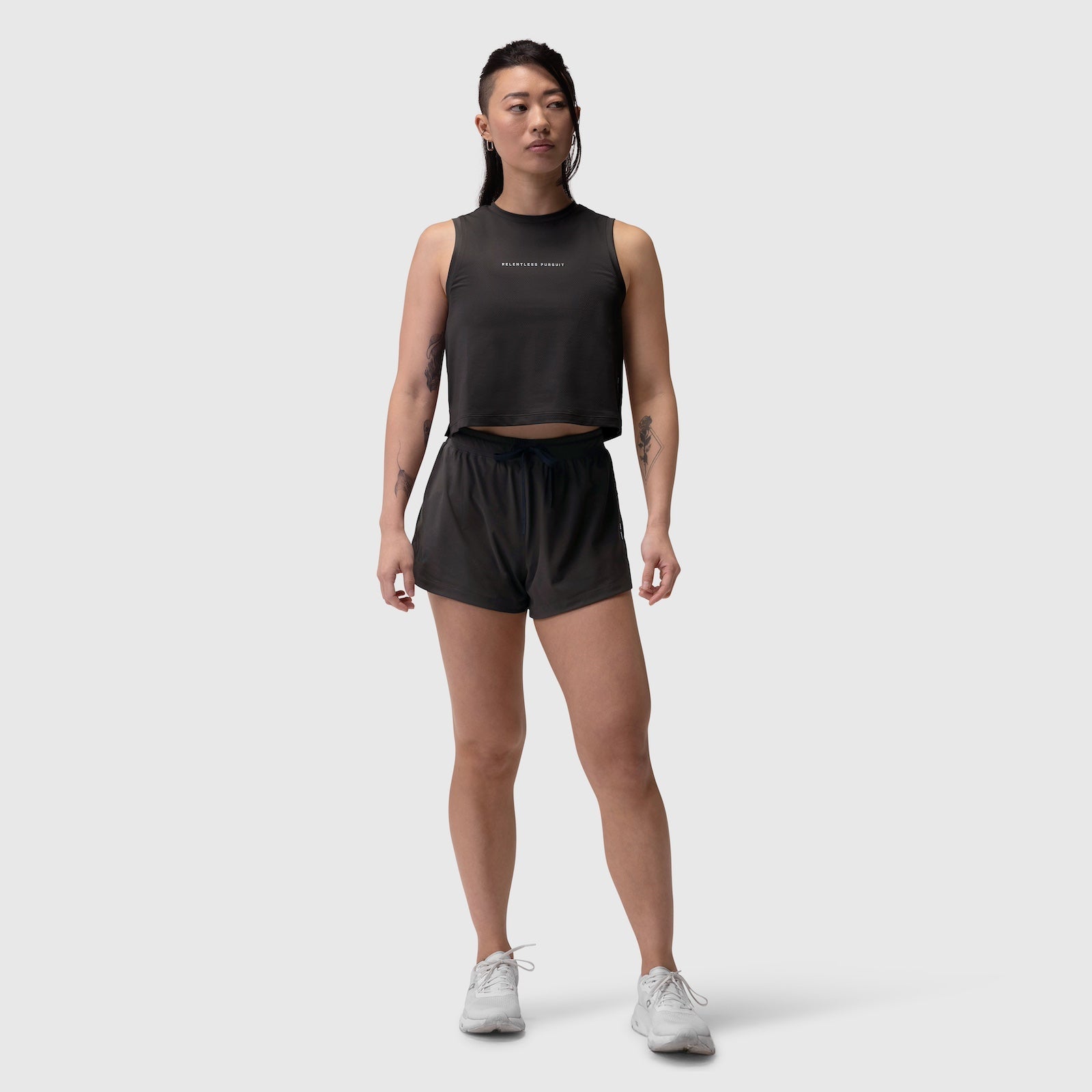 W020. AeroSilver® Tank Top Black "RP" | ASRV Discount