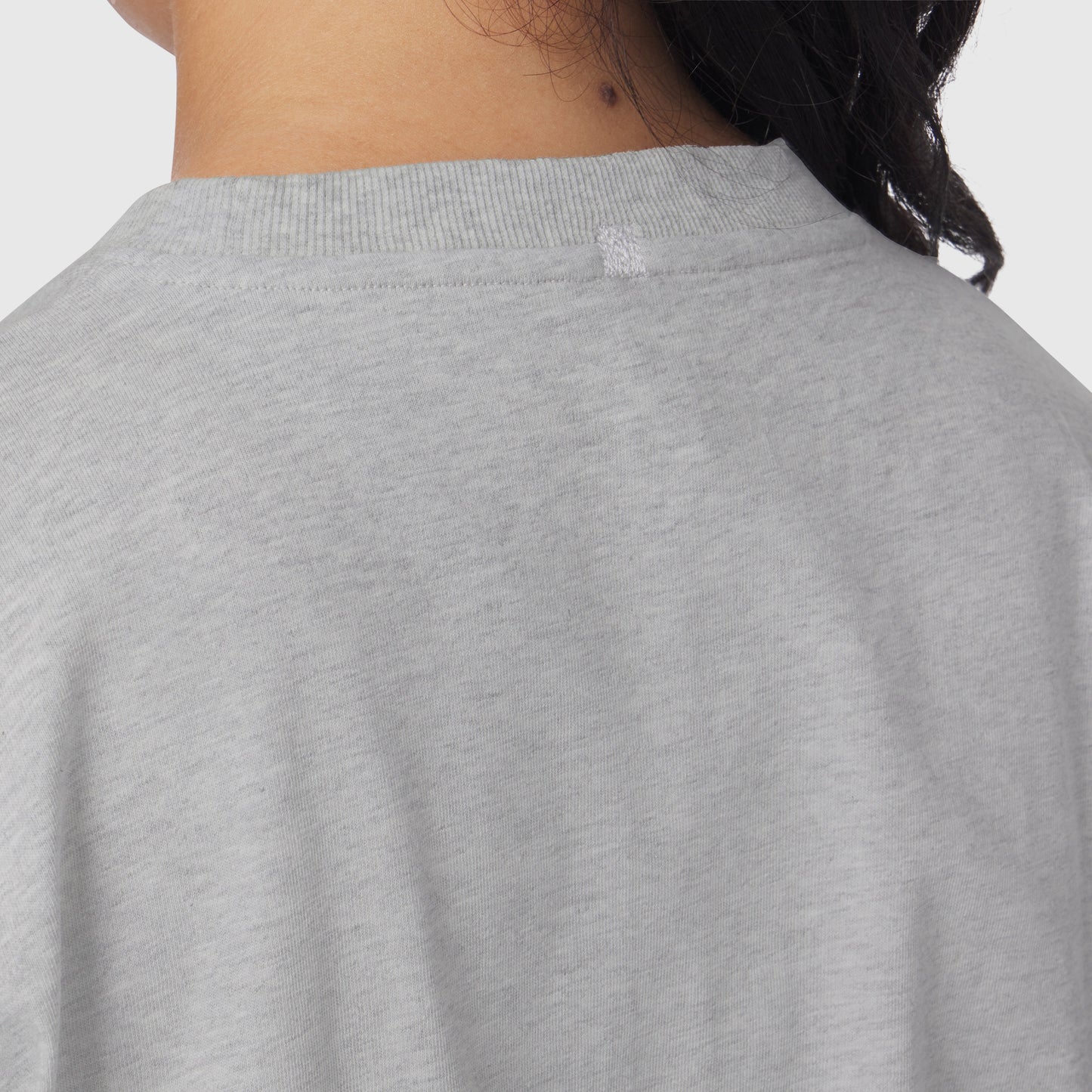 1102. Distressed Relaxed Tee Heather Grey | ASRV US