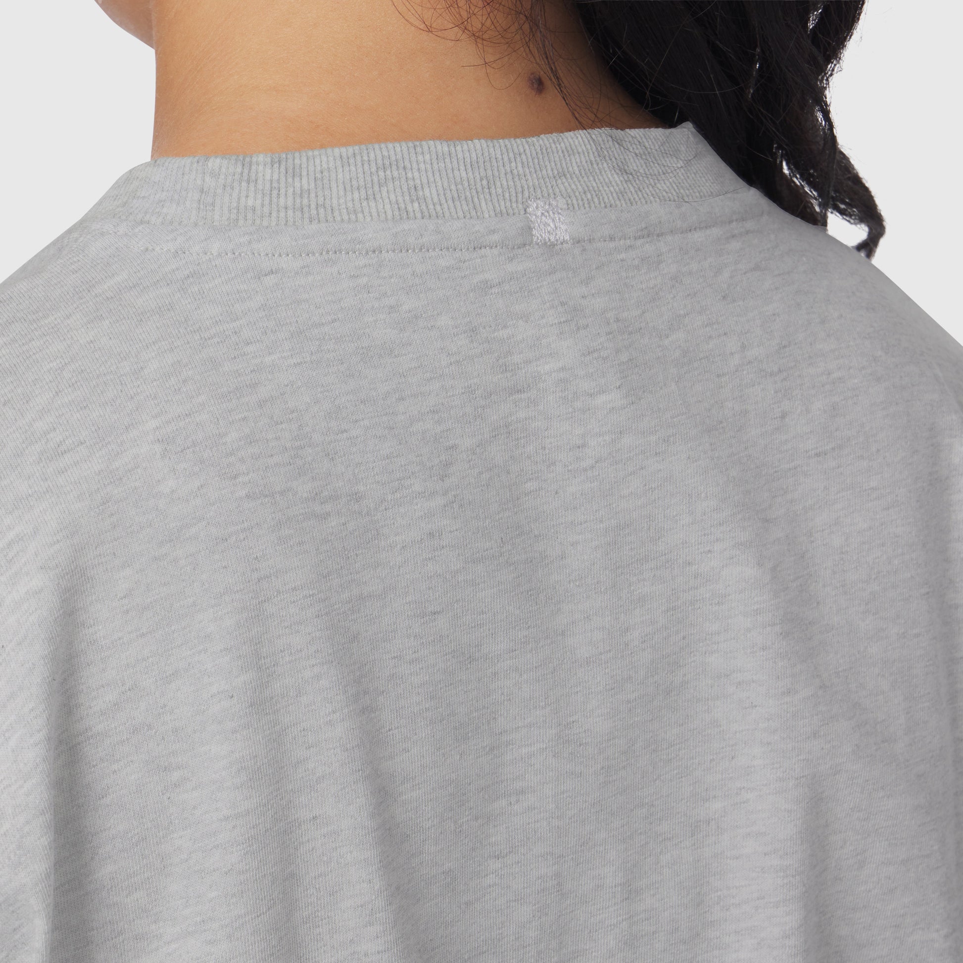 1102. Distressed Relaxed Tee Heather Grey | ASRV US
