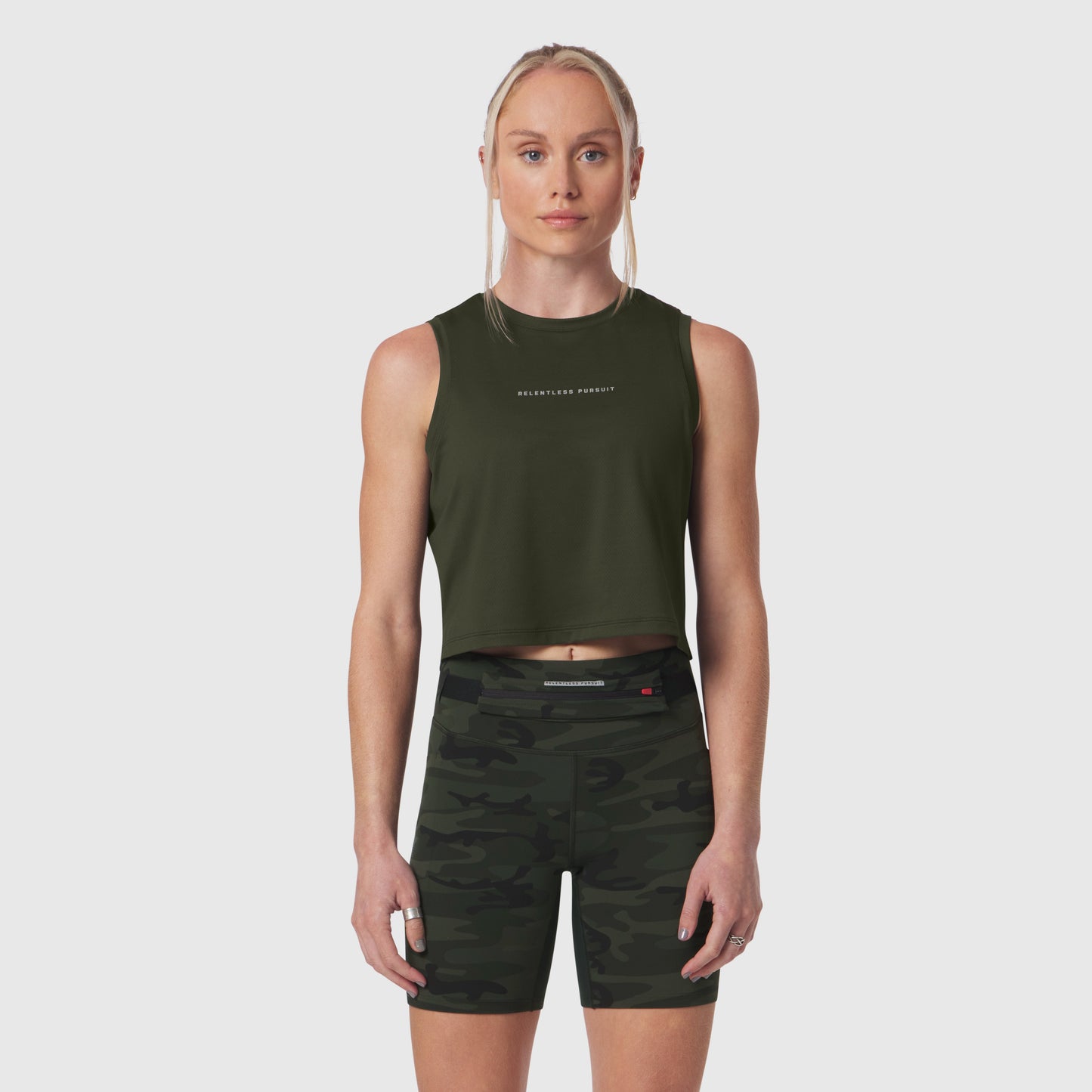 W020. AeroSilver® Tank Top Olive "RP" | ASRV discount