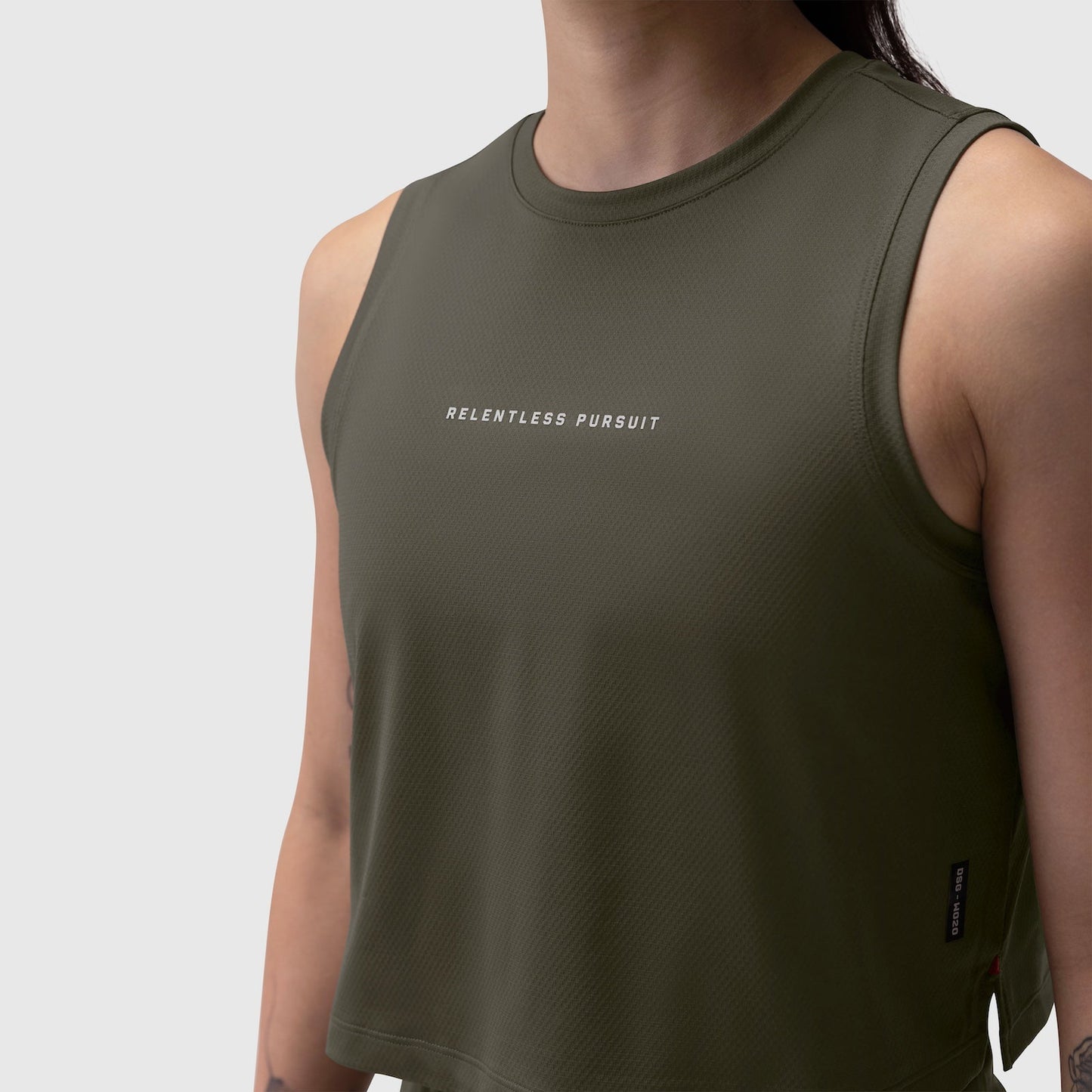 W020. AeroSilver® Tank Top Olive "RP" | ASRV discount