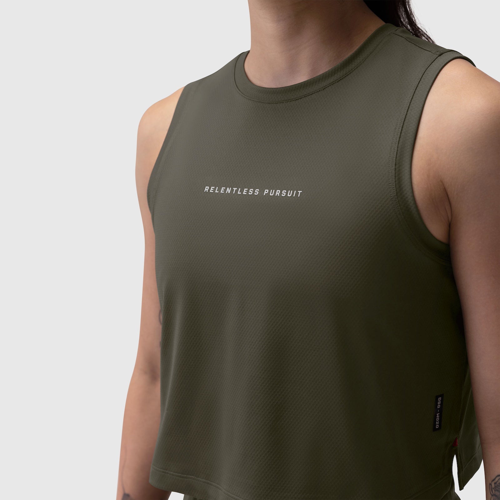W020. AeroSilver® Tank Top Olive "RP" | ASRV discount