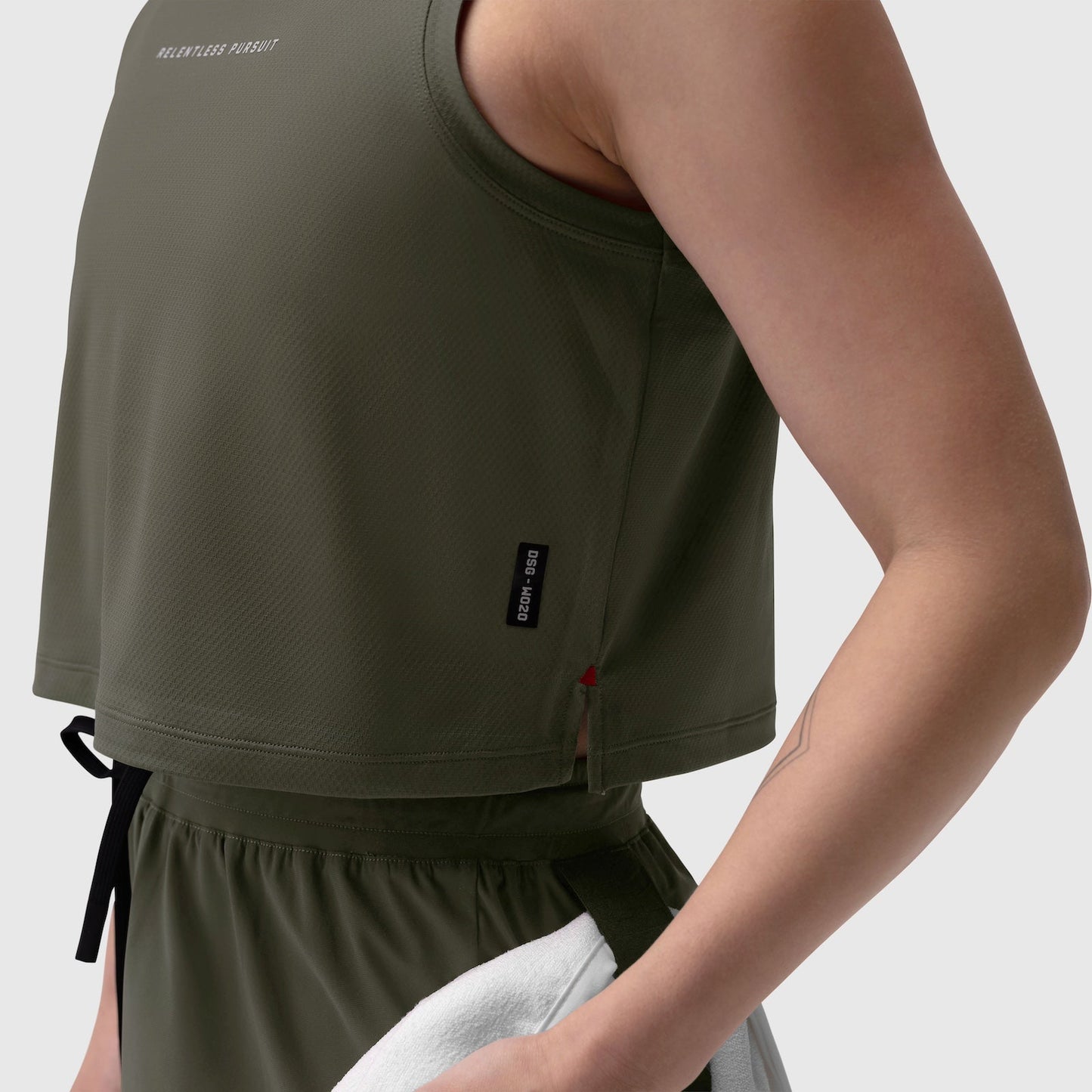 W020. AeroSilver® Tank Top Olive "RP" | ASRV discount