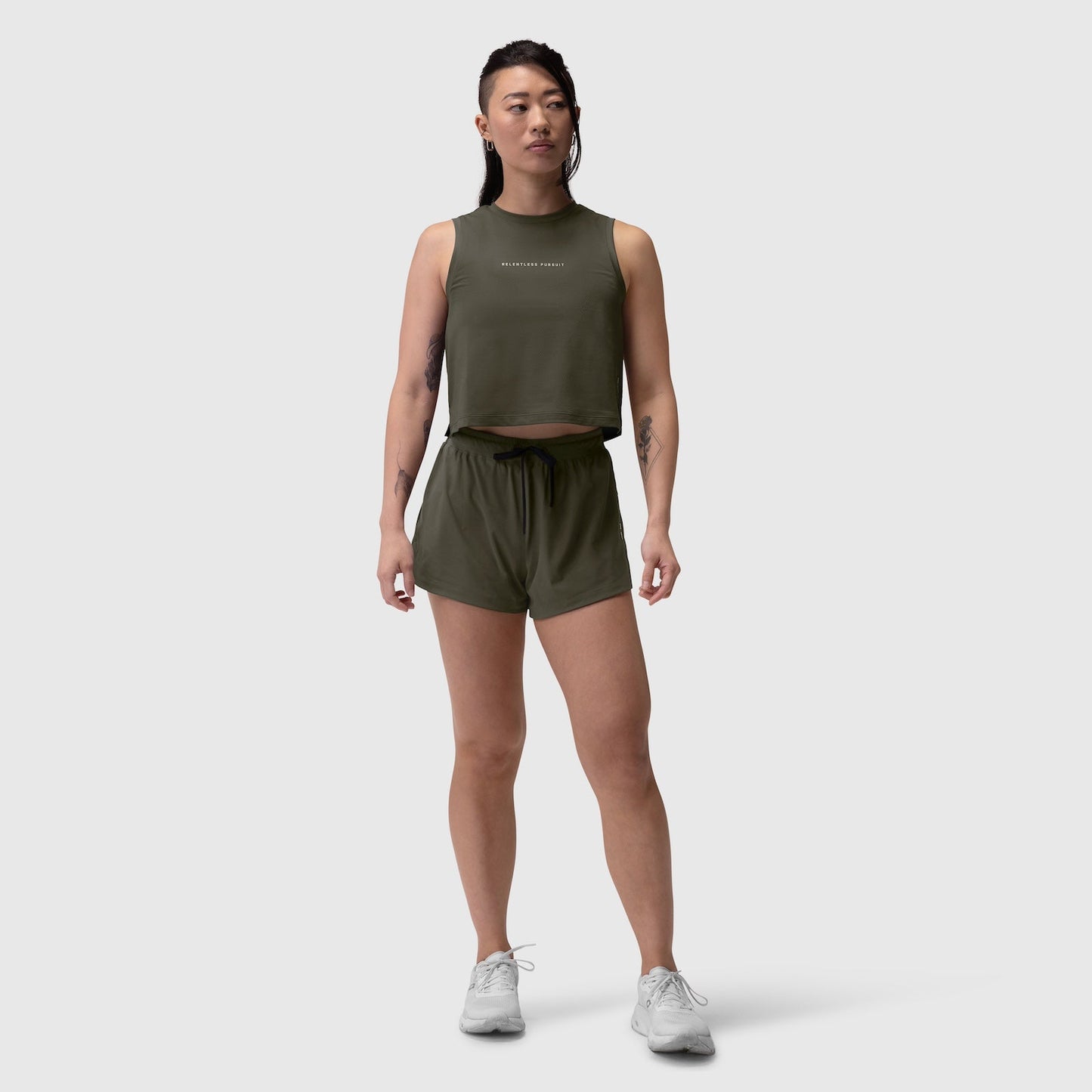 W020. AeroSilver® Tank Top Olive "RP" | ASRV discount
