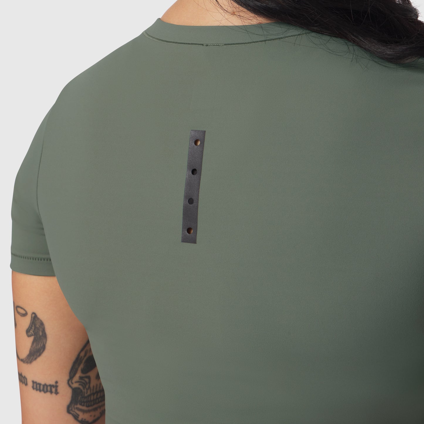 W019. LYCRA® Cropped Tee Sage | ASRV Online