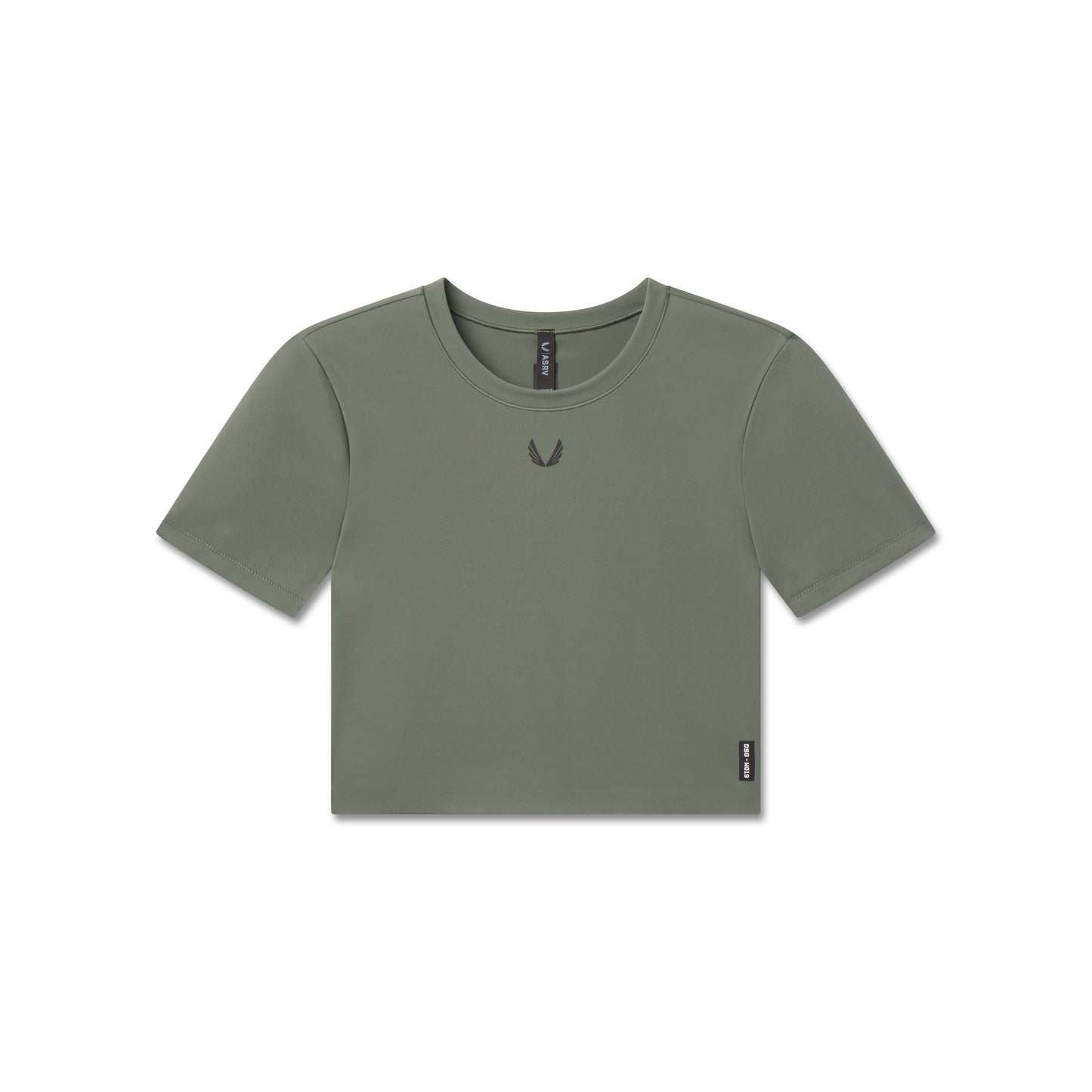 W019. LYCRA® Cropped Tee Sage | ASRV Online