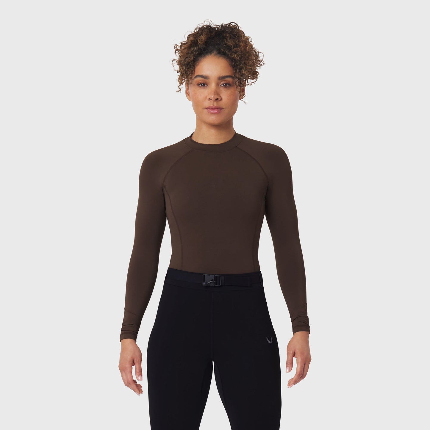 W058. LYCRA® ADAPTIV Baselayer Longsleeve Dark Earth | ASRV sale