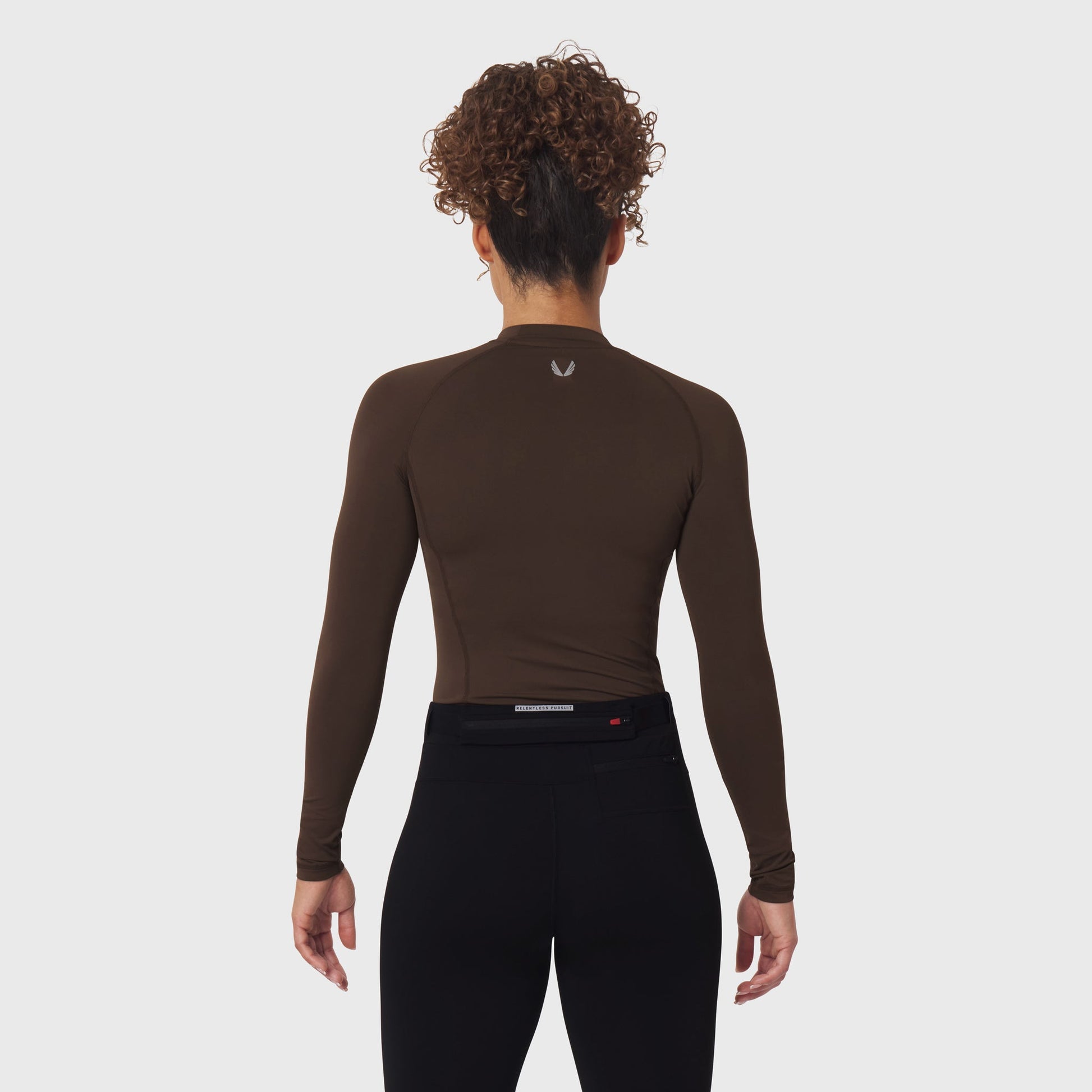 W058. LYCRA® ADAPTIV Baselayer Longsleeve Dark Earth | ASRV sale