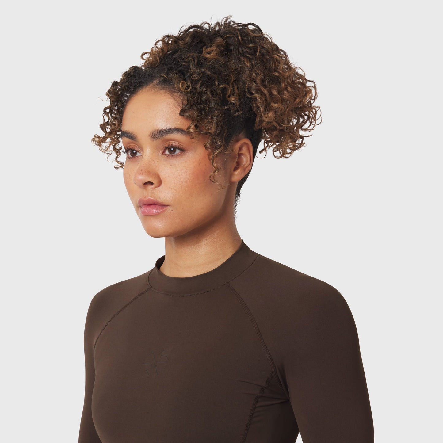 W058. LYCRA® ADAPTIV Baselayer Longsleeve Dark Earth | ASRV sale
