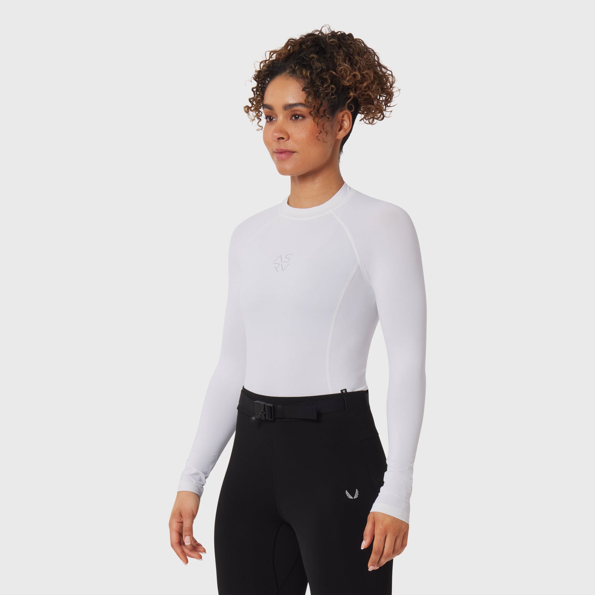 W058. LYCRA® ADAPTIV Baselayer Longsleeve White | ASRV on sale