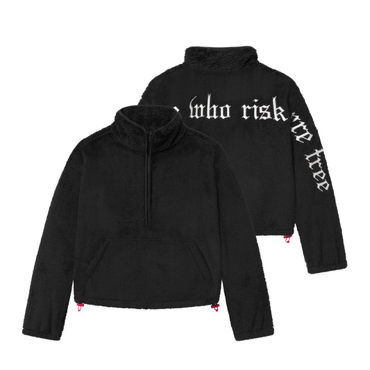 1007. Women's Sherpa Recovery 1/2 Zip Black/White | ASRV sale