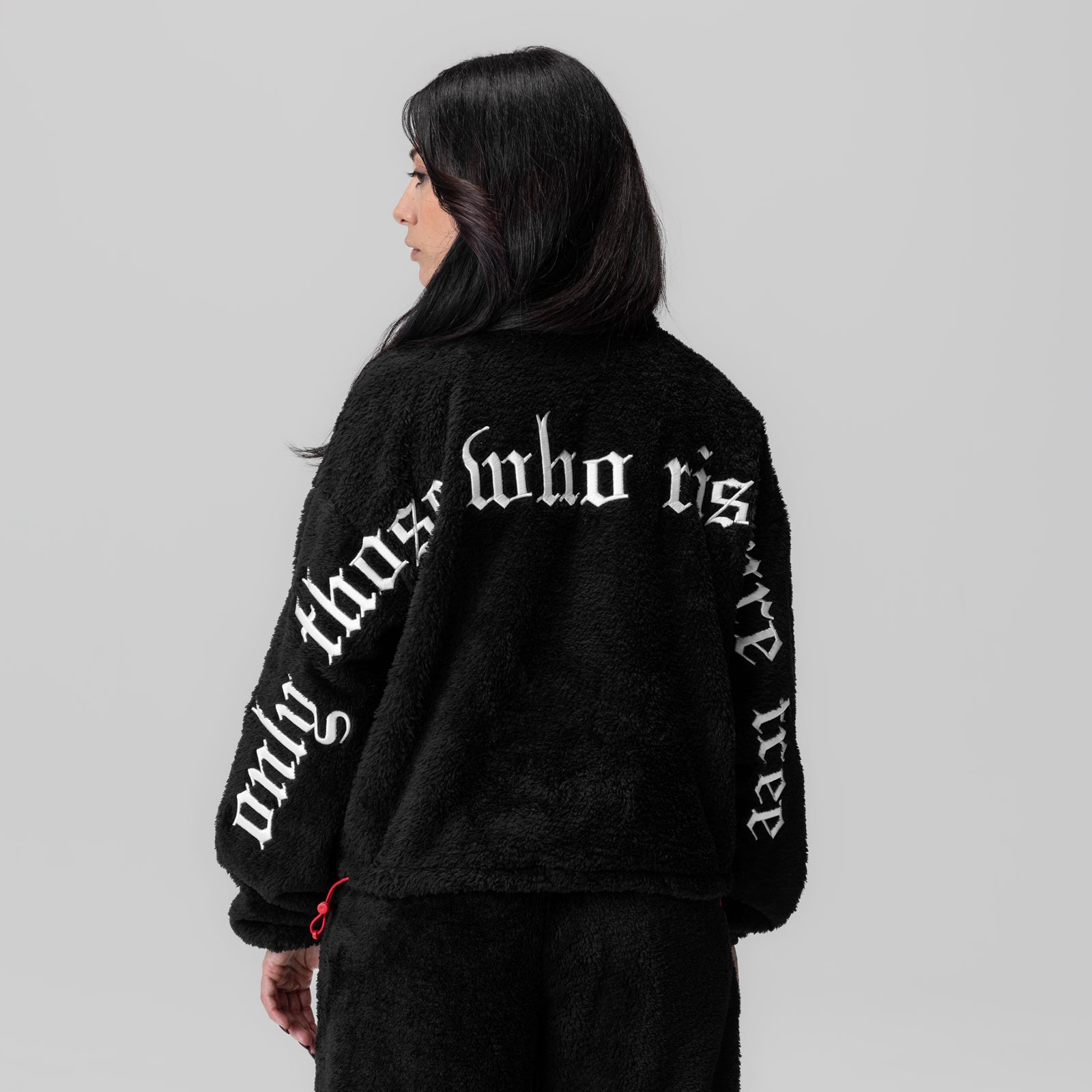 1007. Women's Sherpa Recovery 1/2 Zip Black/White | ASRV sale