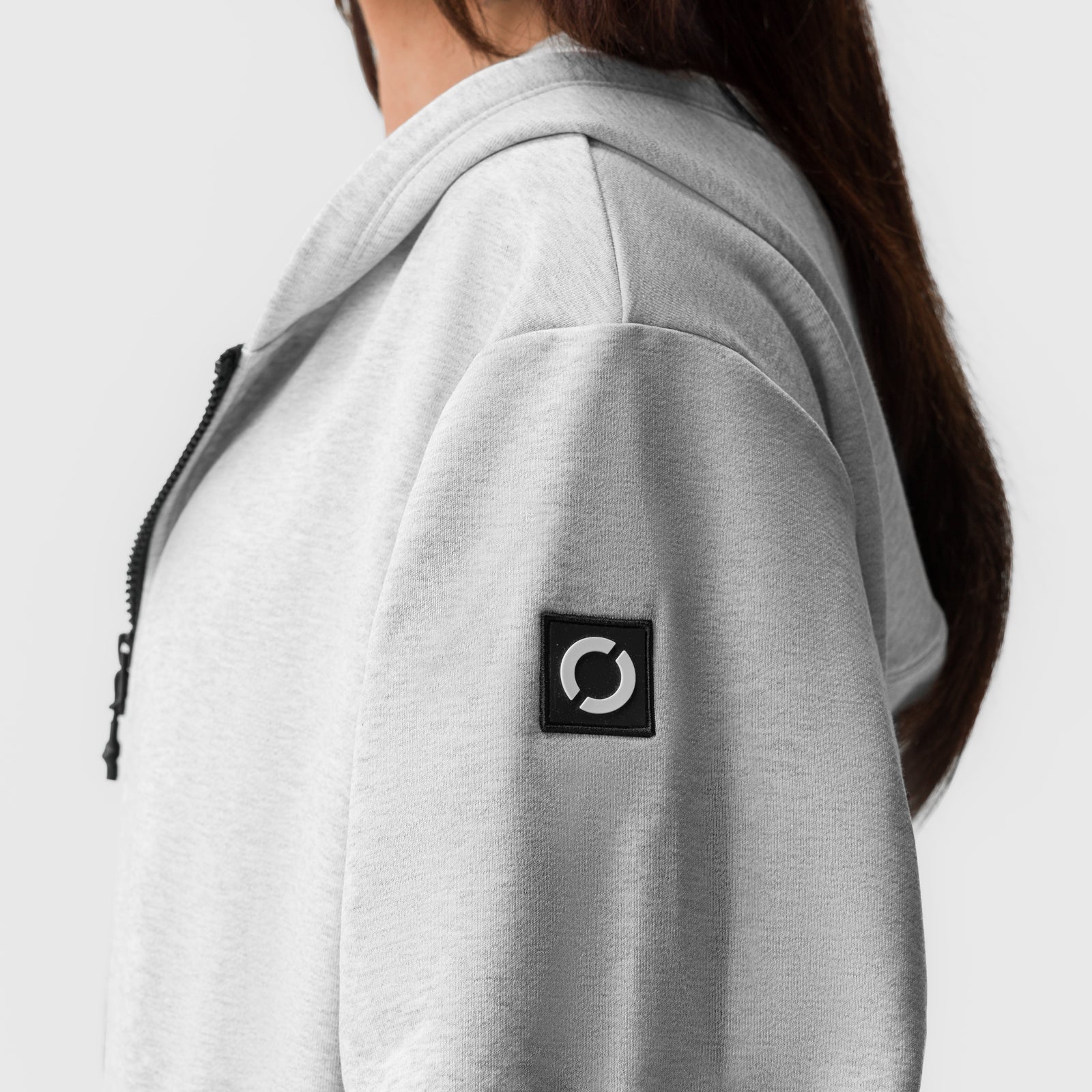 ASRV x Equinox Sorona® French-Terry Oversized Zip Hoodie Heather Gre | ASRV on sale