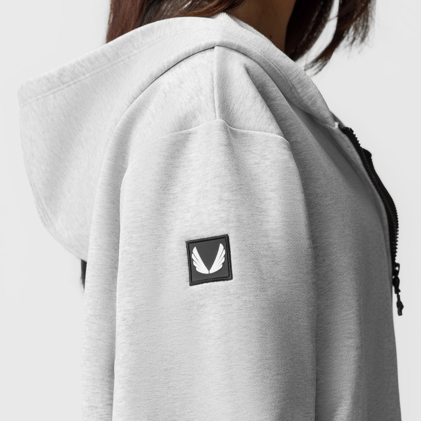 ASRV x Equinox Sorona® French-Terry Oversized Zip Hoodie Heather Gre | ASRV on sale