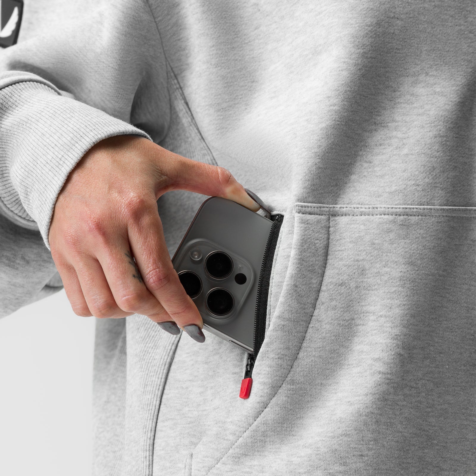 ASRV x Equinox Sorona® French-Terry Oversized Zip Hoodie Heather Gre | ASRV on sale