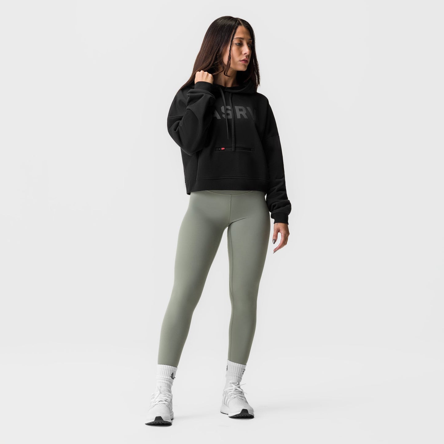 ASRV x Equinox Sorona® French-Terry Cropped Hoodie Black | ASRV for sale