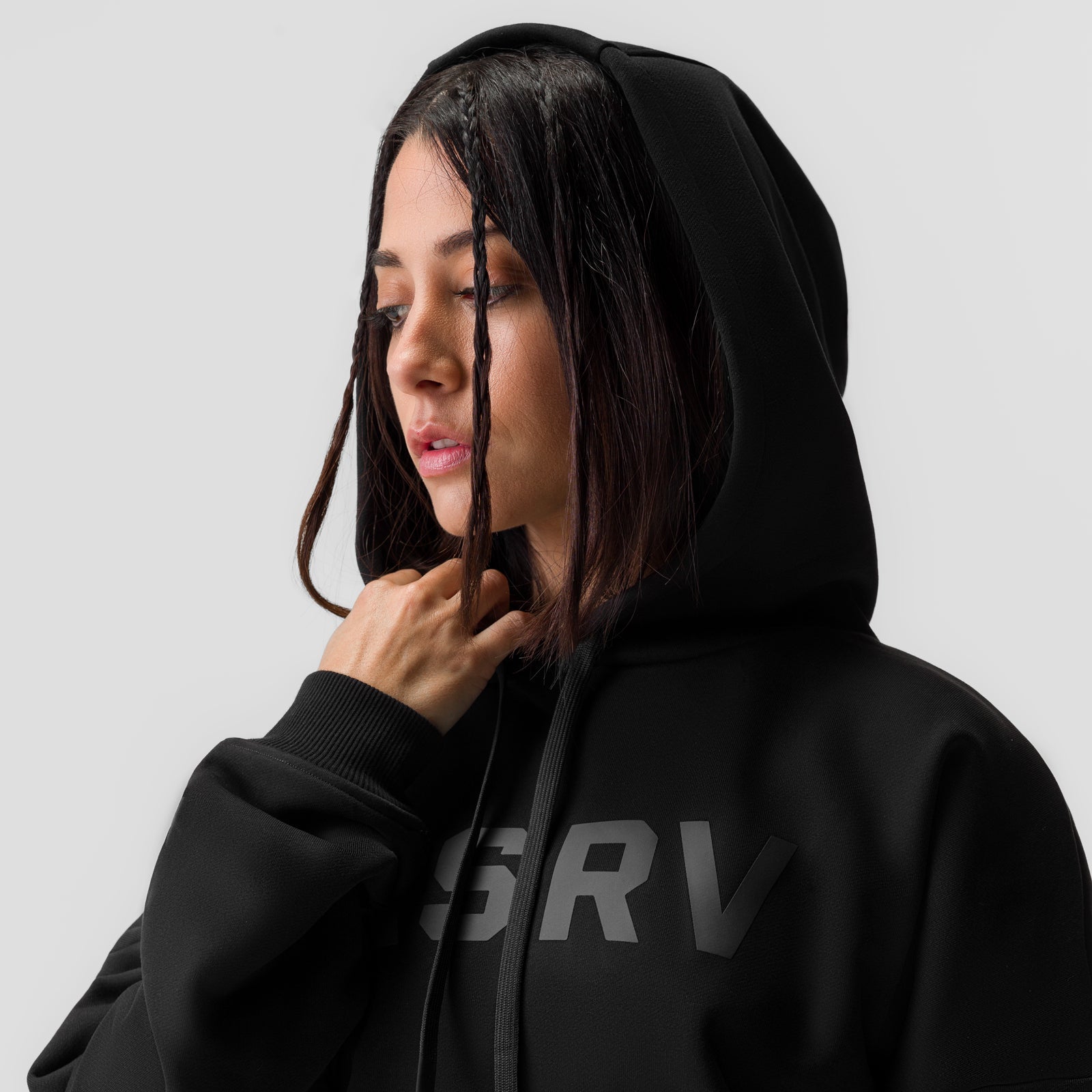 ASRV x Equinox Sorona® French-Terry Cropped Hoodie Black | ASRV for sale