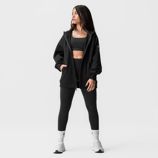 ASRV x Equinox Sorona® French-Terry Oversized Zip Hoodie Black | ASRV discount