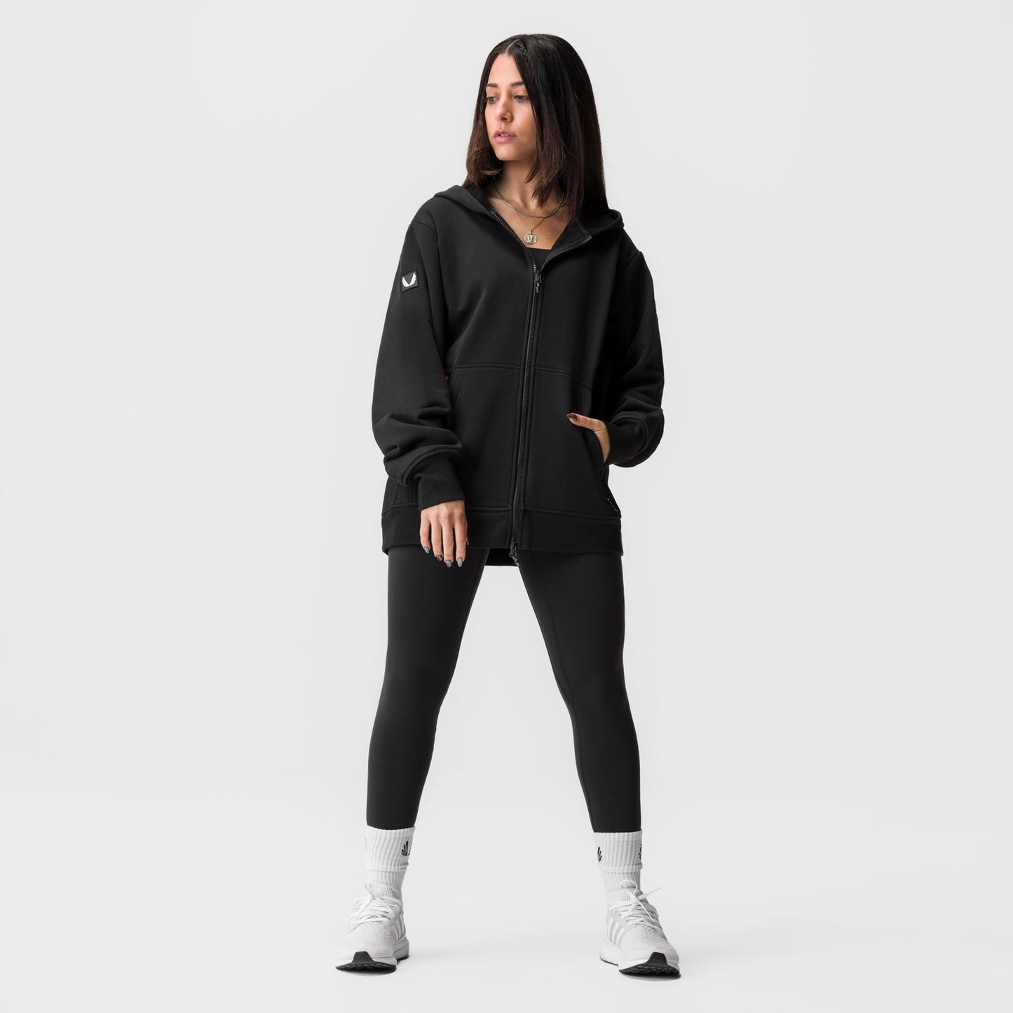 ASRV x Equinox Sorona® French-Terry Oversized Zip Hoodie Black | ASRV discount