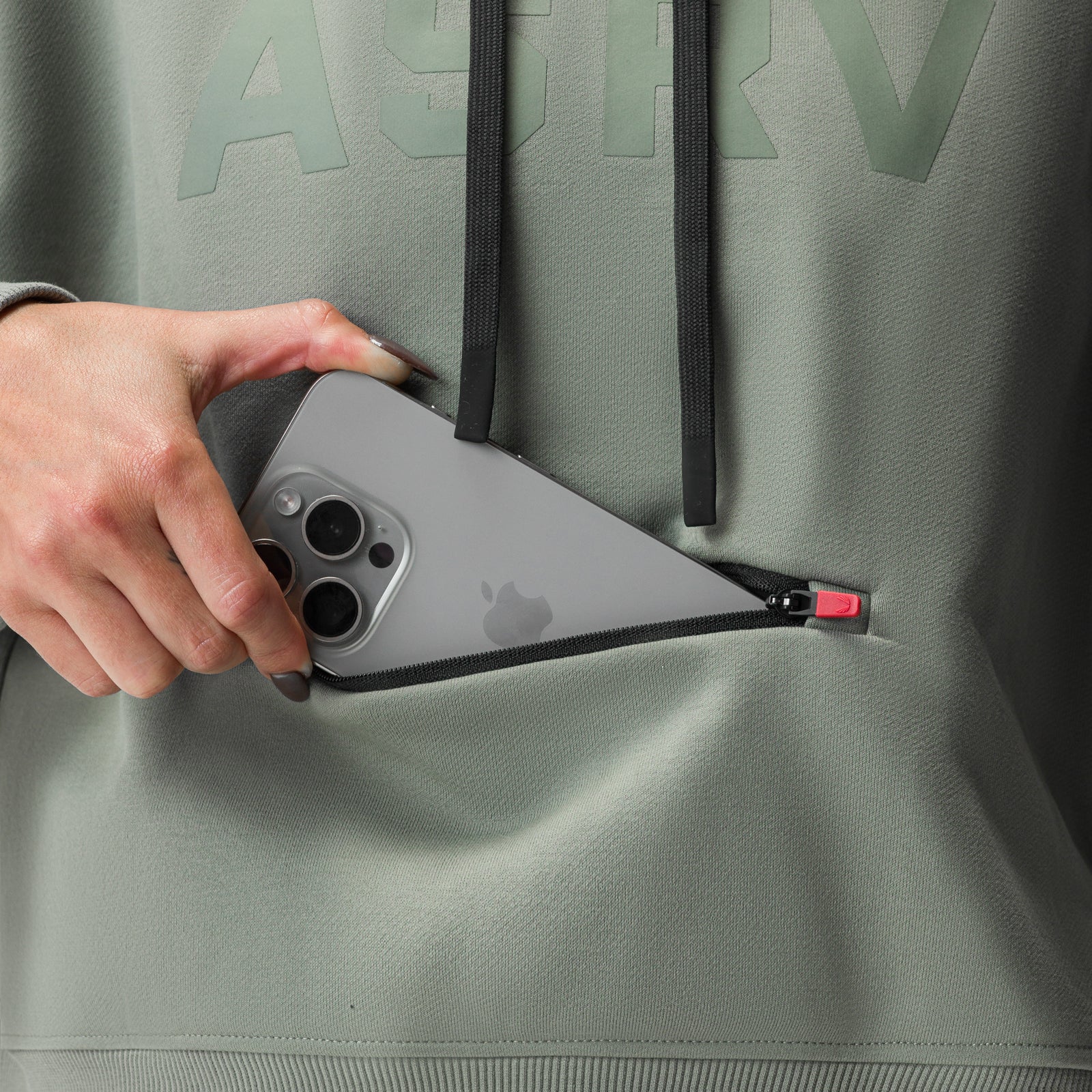 ASRV x Equinox Sorona® French-Terry Cropped Hoodie Sage | ASRV sale