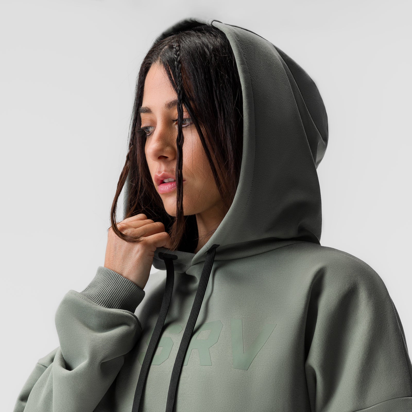 ASRV x Equinox Sorona® French-Terry Cropped Hoodie Sage | ASRV sale