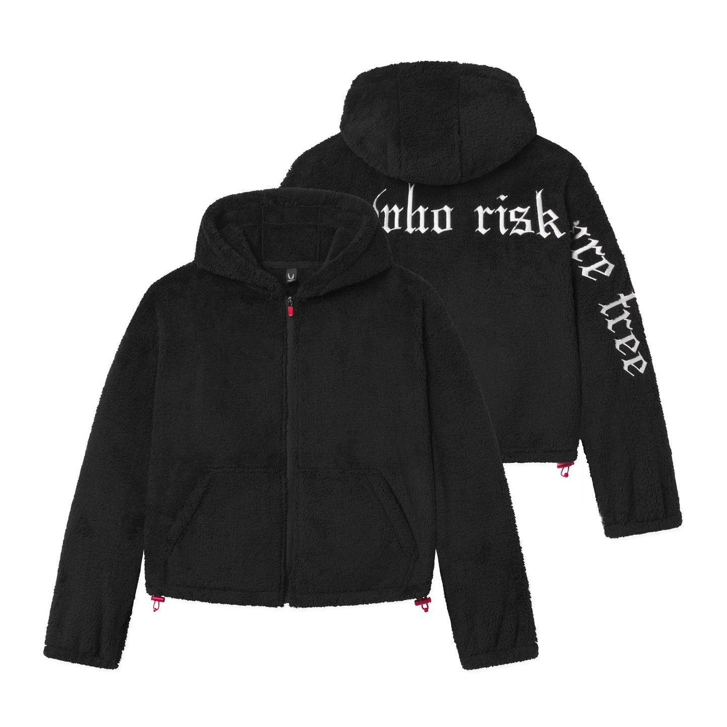 1005. Women's Sherpa Recovery Full Zip Hoodie Black/White | ASRV on sale