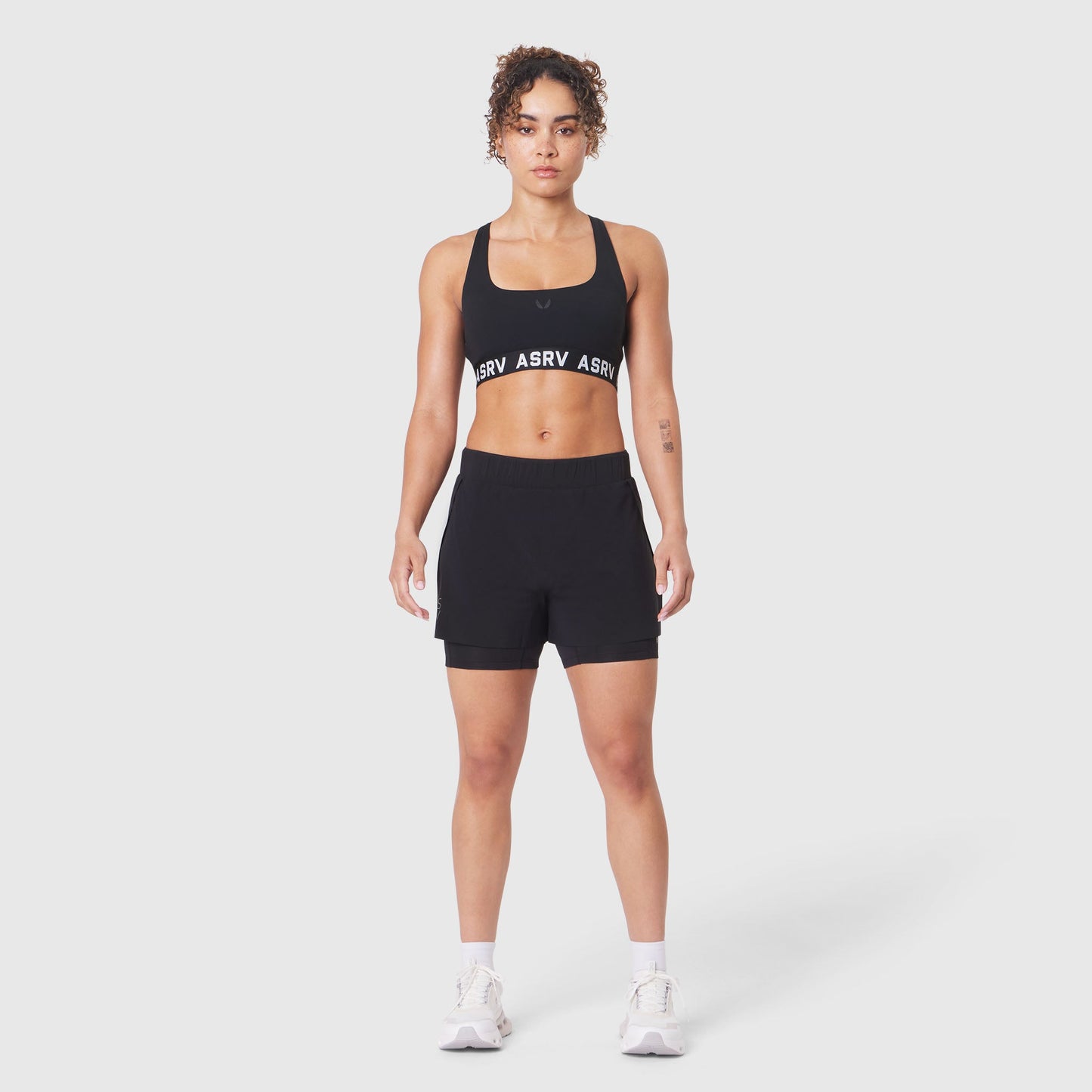 W087. Aerotex™ Side Split Liner Short Black | ASRV US