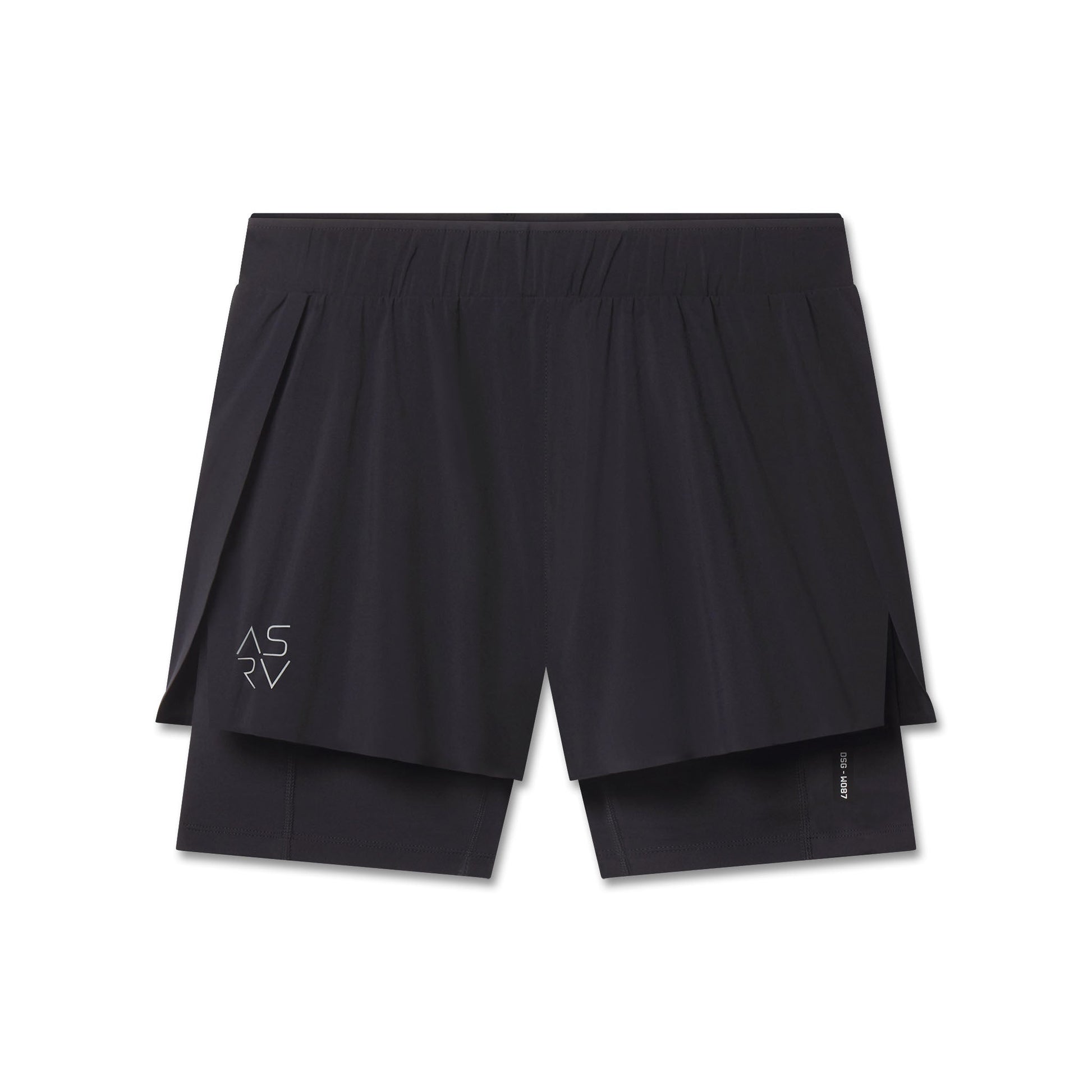 W087. Aerotex™ Side Split Liner Short Black | ASRV US