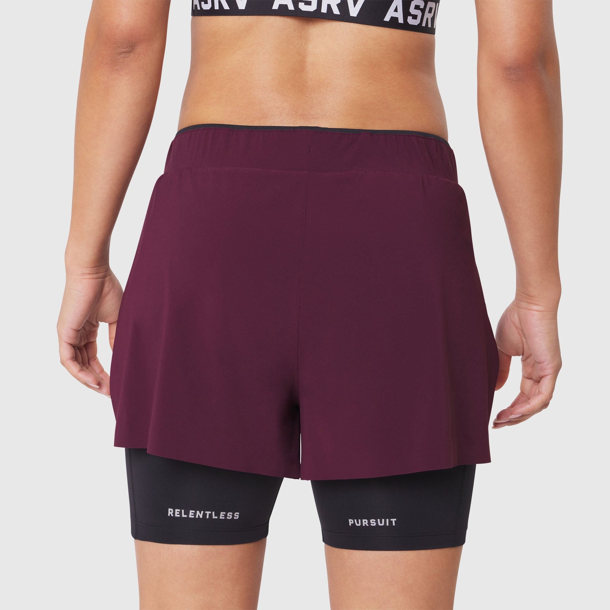 W087. Aerotex™ Side Split Liner Short Merlot | ASRV sale