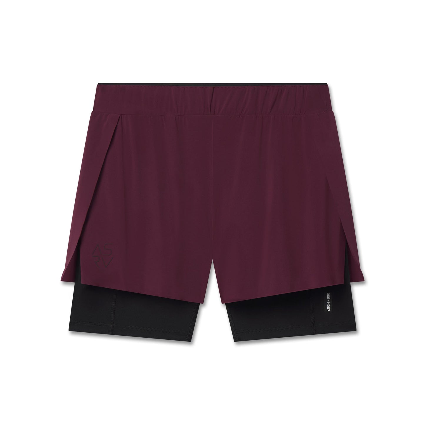 W087. Aerotex™ Side Split Liner Short Merlot | ASRV sale