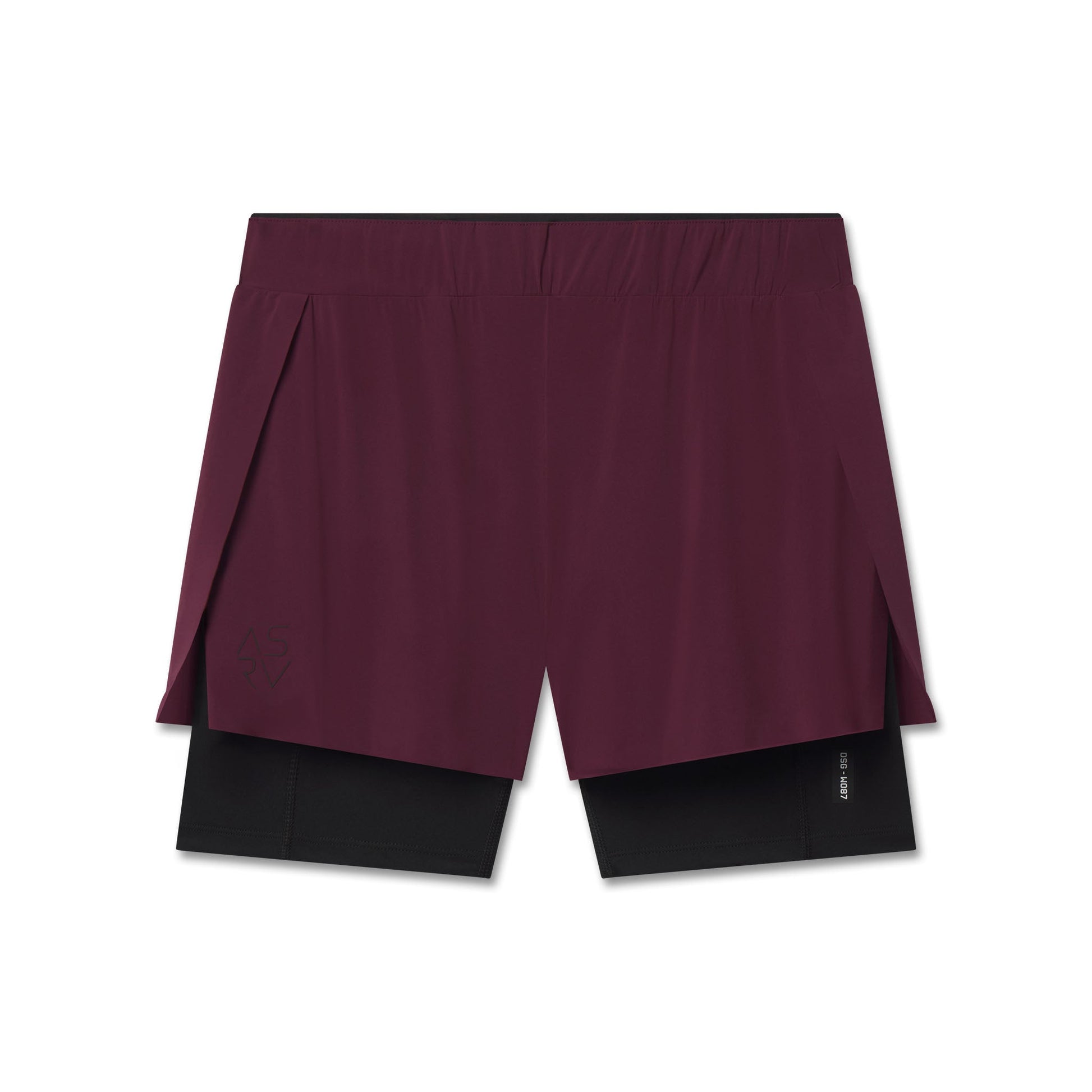 W087. Aerotex™ Side Split Liner Short Merlot | ASRV sale