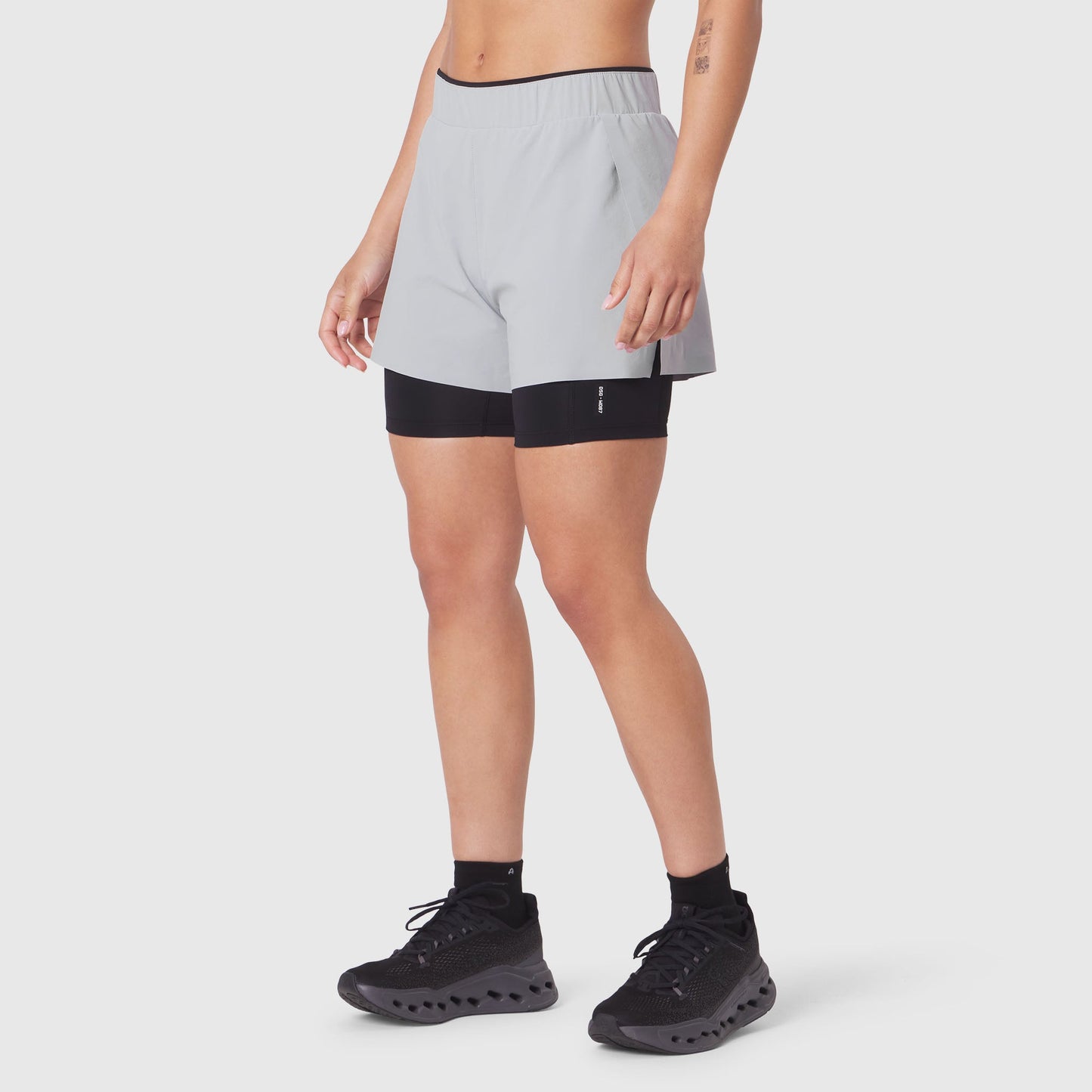 W087. Aerotex™ Side Split Liner Short Slate Grey | ASRV on sale